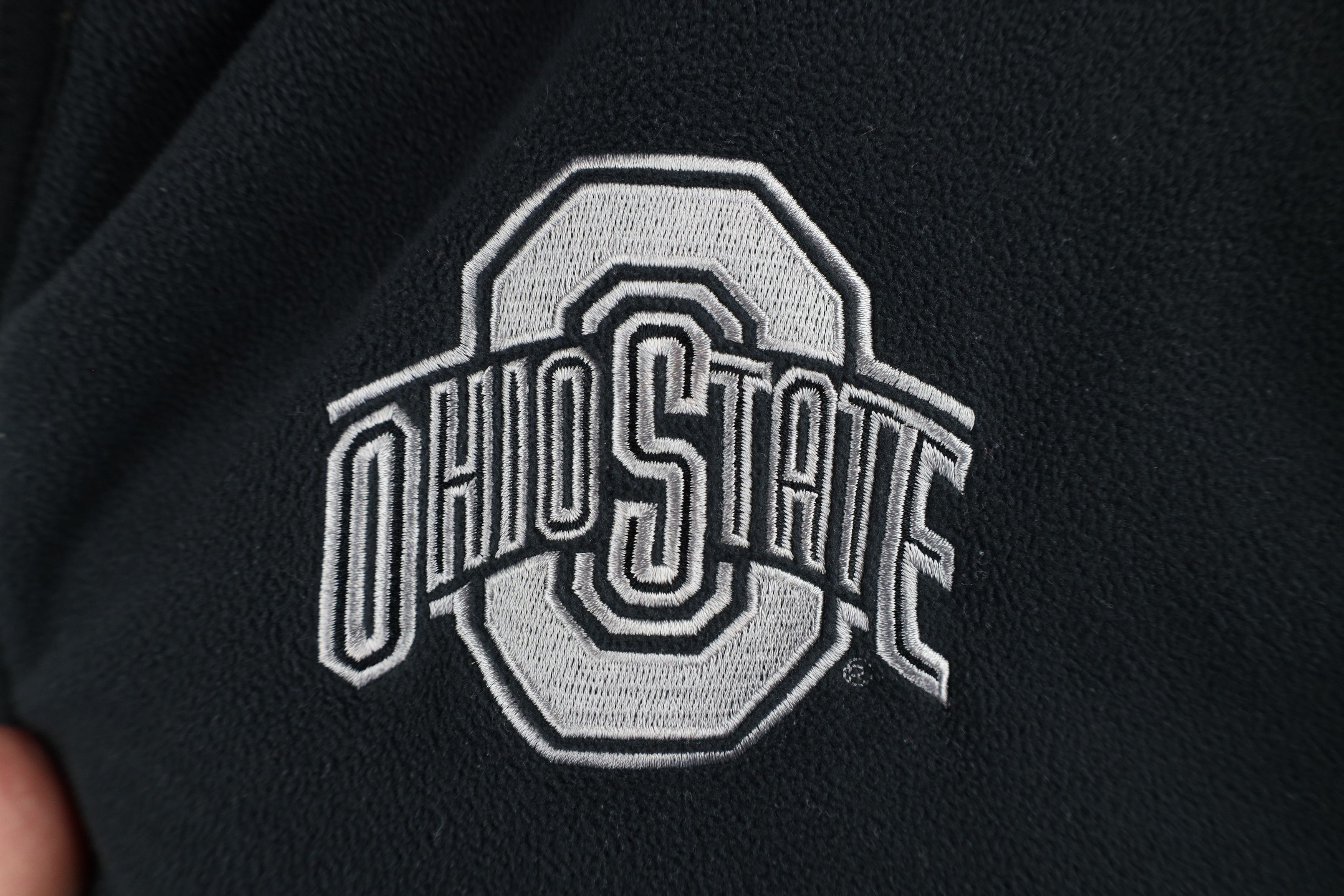 Nike × Vintage Vintage Nike Mini Swoosh Ohio State University Fleece Hoodie Size US XXL / EU 58 / 5 - 4 Thumbnail