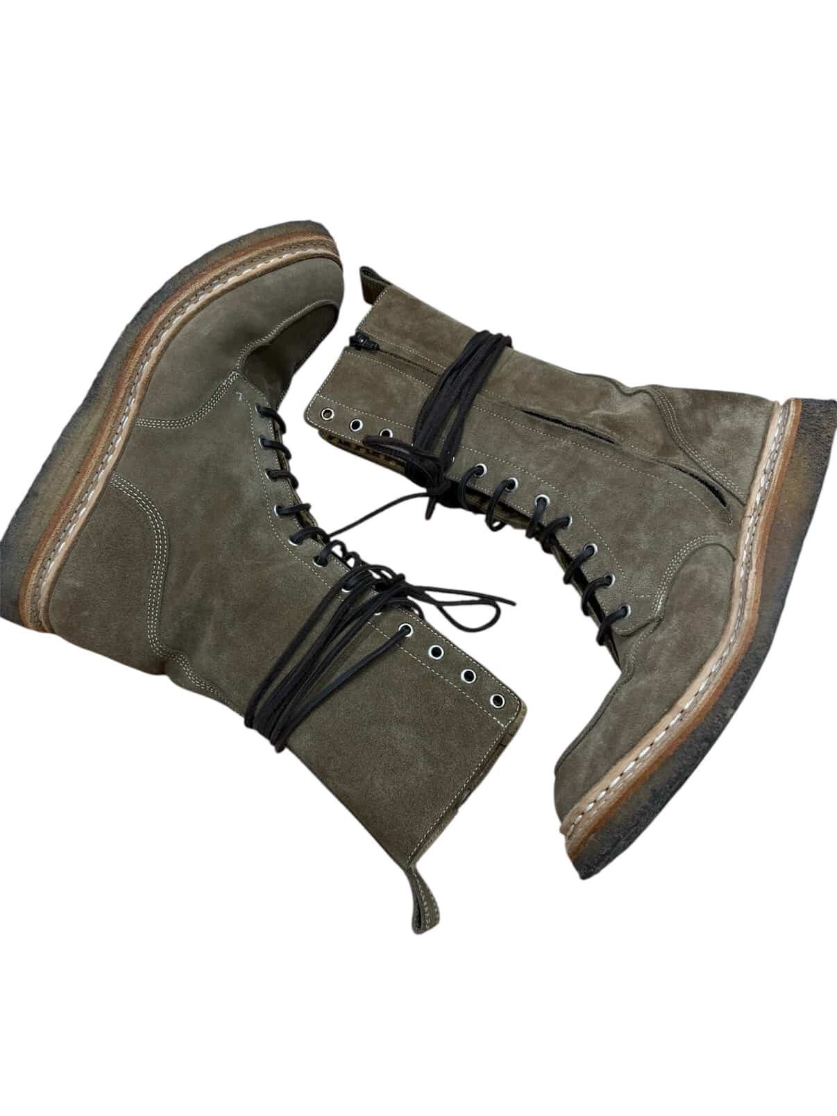 Balmain BALMAIN AW11 CHRISTOPHE DECARNIN CREPE BOOTS Size US 11 / EU 44 - 4 Thumbnail