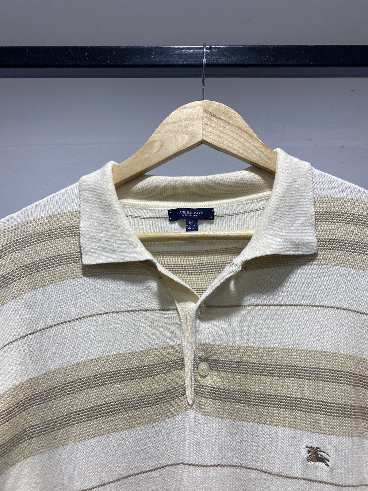 Burberry Burberry💥 Knit Polo Shirt Made in Italy 90s Novacheck Size US M / EU 48-50 / 2 - 4 Thumbnail