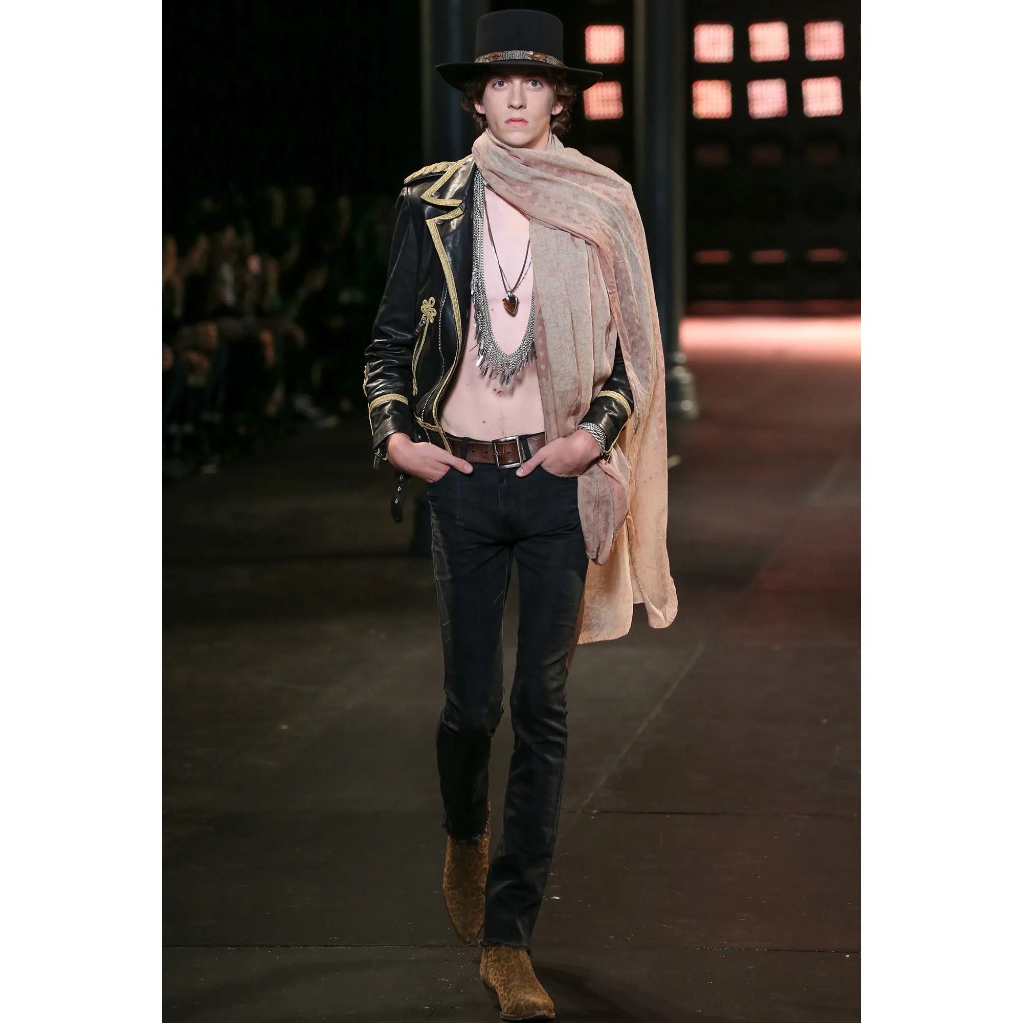 Saint Laurent Paris Saint Laurent Paris SS15 "Psych Rock" Floral Scarf Size ONE SIZE - 7 Thumbnail