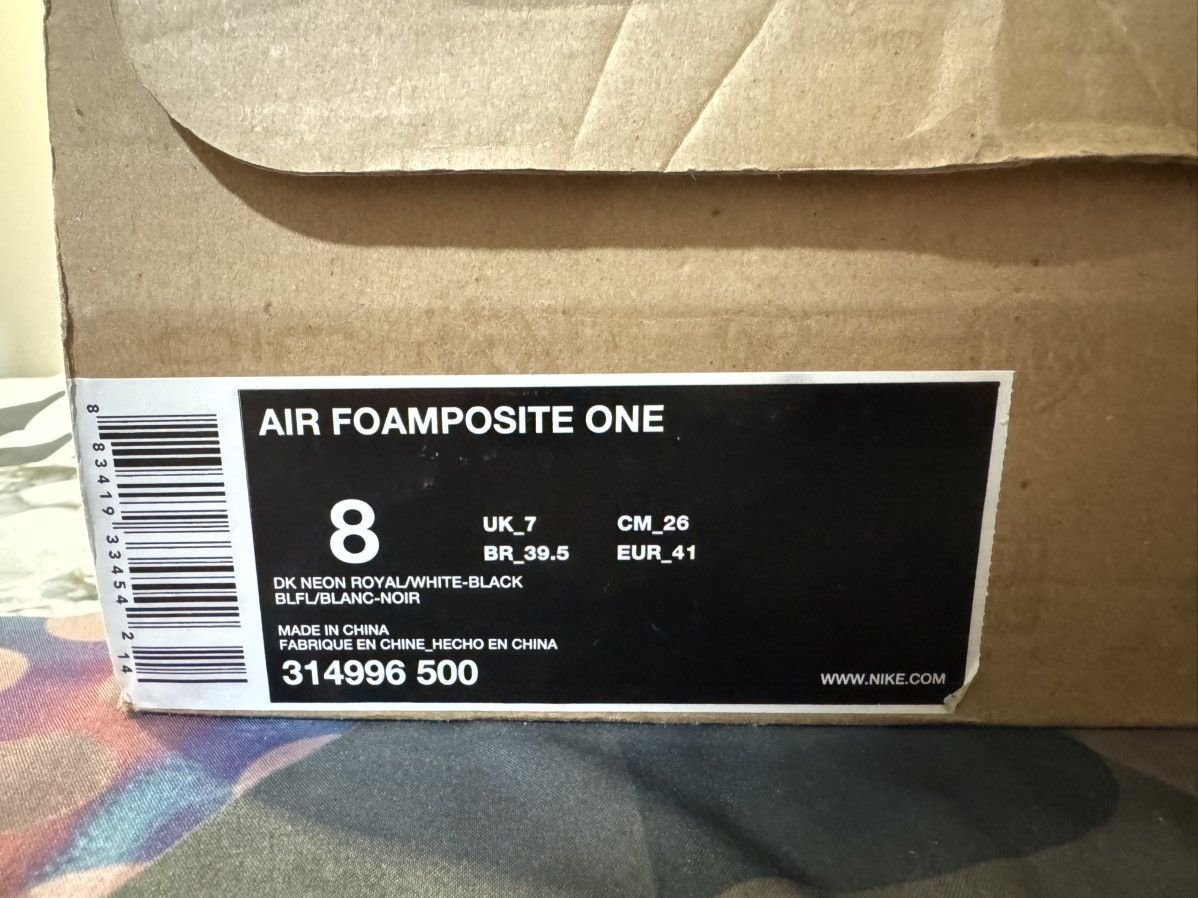 Nike Foamposit Royal Blue Size US 8 / EU 41 - 11 Thumbnail