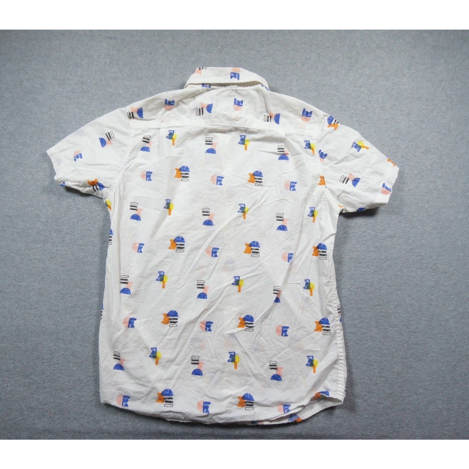 RVCA RVCA Shirt Mens Small White Button Down Short Sleeve Slim Fit Collared Surf Size US S / EU 44-46 / 1 - 4 Thumbnail