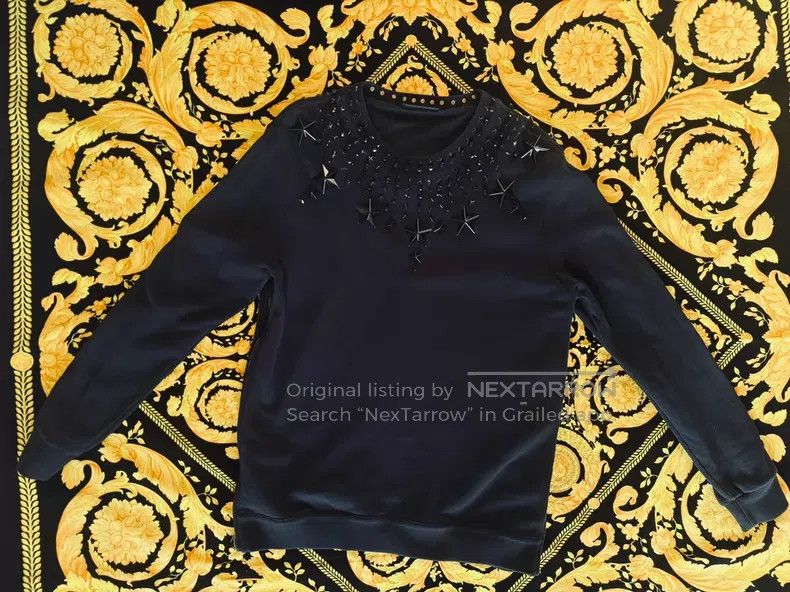 Givenchy Givenchy Black heavy star patterned sweatshirt Size US S / EU 44-46 / 1 - 1 Thumbnail