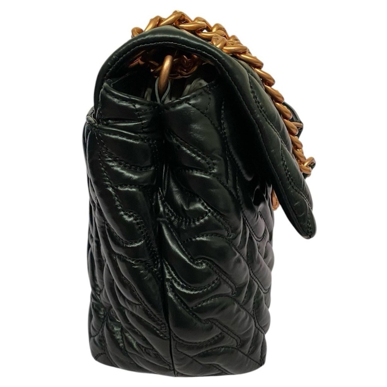 Rebecca Minkoff Rebecca Minkoff Black Quilted Leather Shoulder Bag Chain Size ONE SIZE - 9 Thumbnail