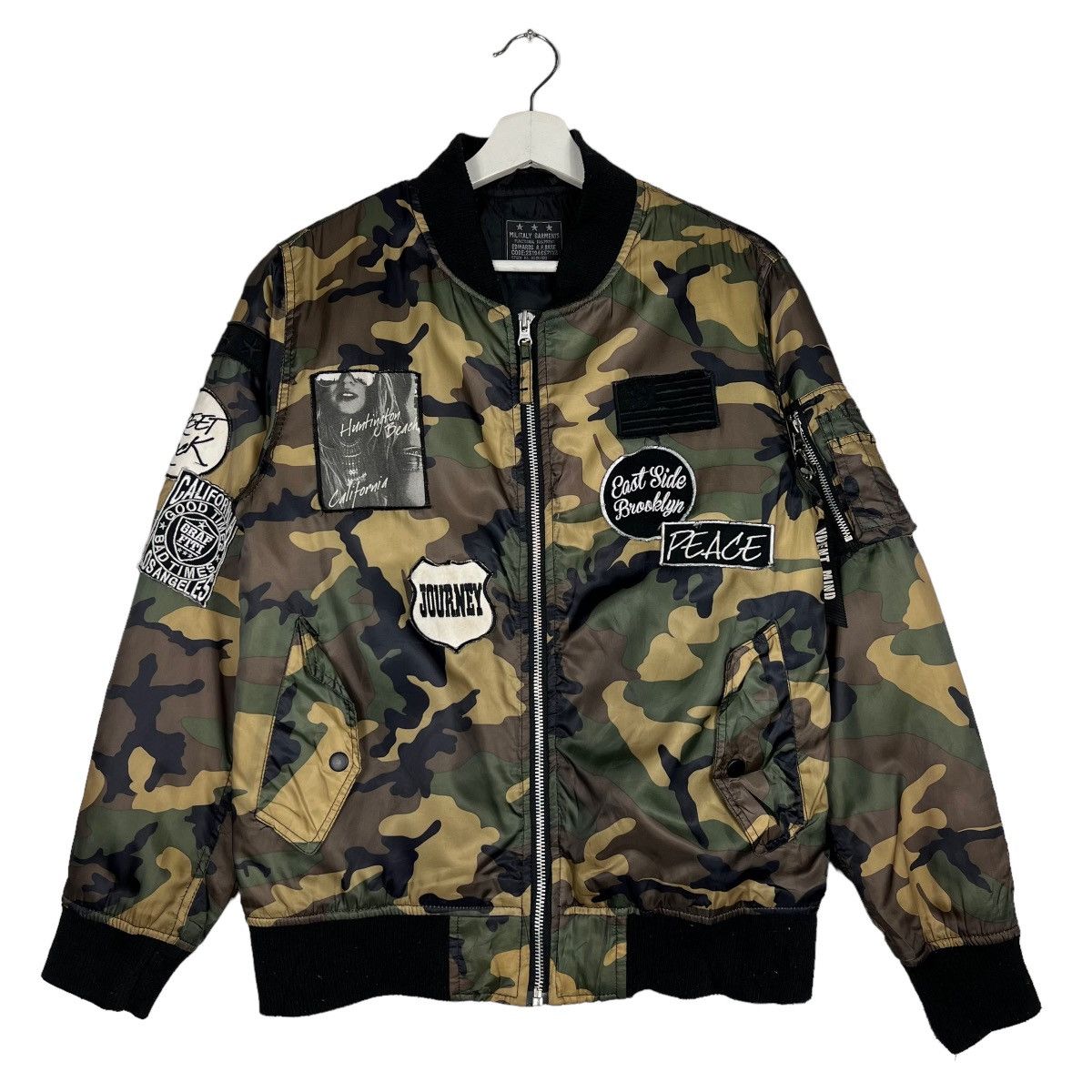 Japanese Brand 🔥 RIOT RIOT EDWARDS CAMO BOMBER JACKET Size US L / EU 52-54 / 3 - 2 Thumbnail