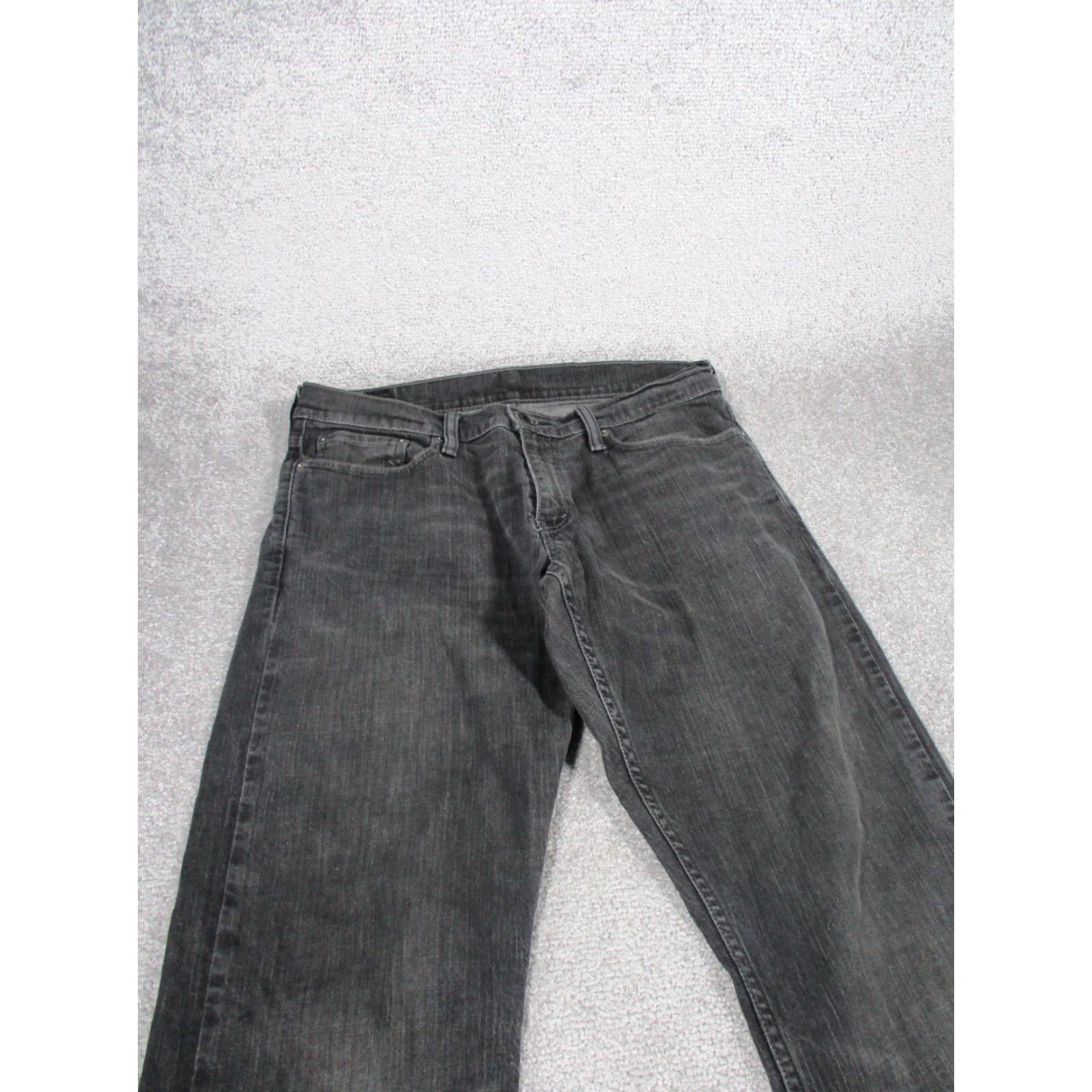 Levi's Levi's 514 Jeans Mens 34 Gray Slim Straight Denim 34x31 Size US 34 / EU 50 - 2 Thumbnail