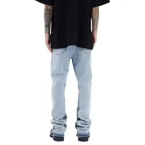 Japanese Brand Blue Stacked Denim Jeans Size US 30 / EU 46 - 3 Thumbnail
