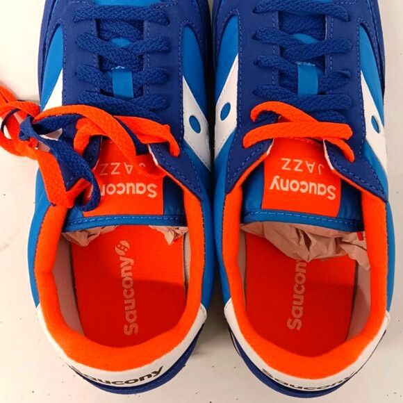 Saucony Saucony Jazz Original Blue & Orange Low Top Sneakers - US11 Size US 11 / EU 44 - 11 Thumbnail
