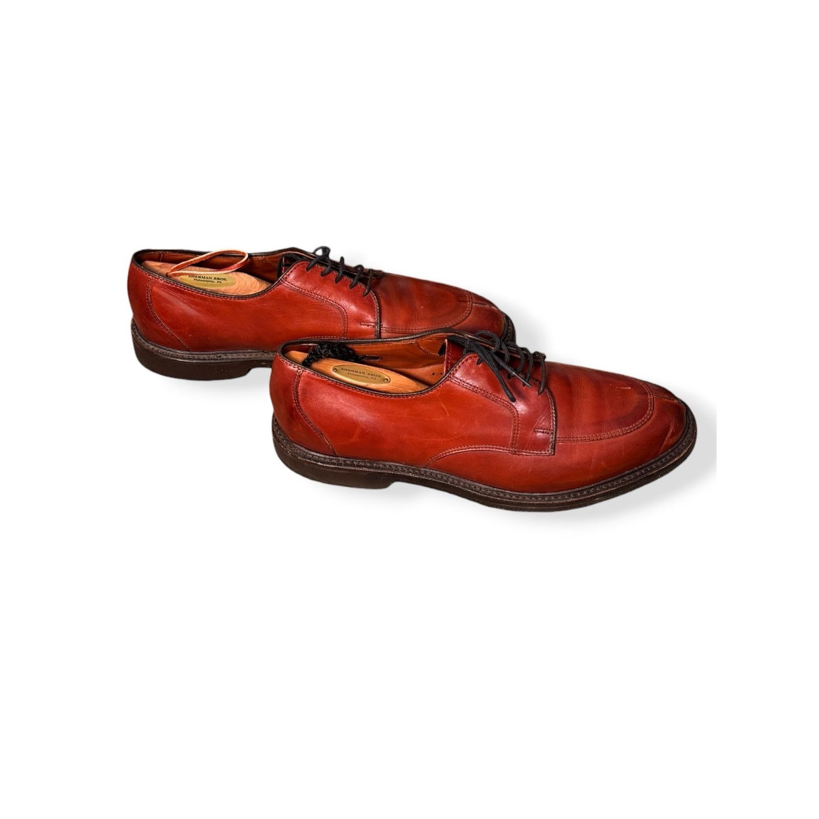 Allen Edmonds Vintage Allen Edmonds Split Toe Derby Shoes Cognac Brown 10 Size US 10 / EU 43 - 5 Thumbnail