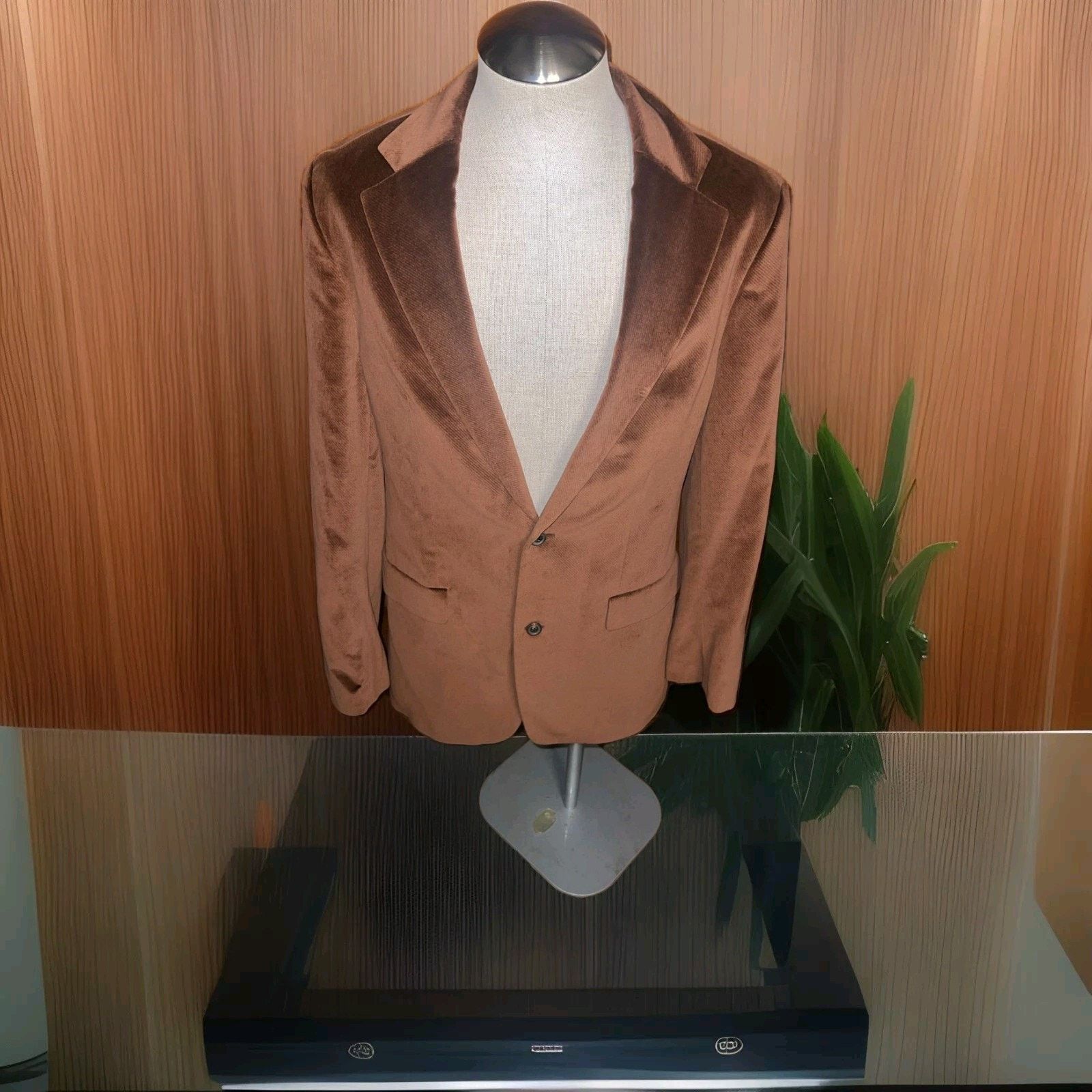 Hugo Boss Hugo Boss Cordoroy Brown 3 Button Men's Blazer 42L Size 42L - 9 Thumbnail