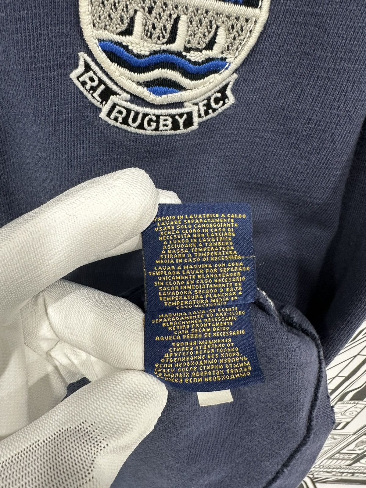 Polo Ralph Lauren Rugby Ralph Lauren R.L.F.C Shield Hooded Rugby Size US XXL / EU 58 / 5 - 6 Thumbnail