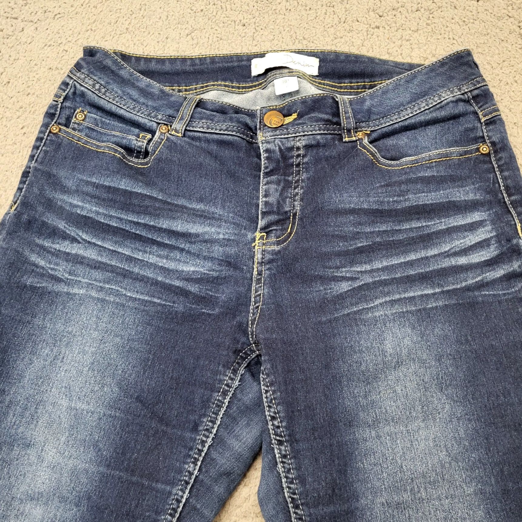Vintage Cato EST 1946 Capri Womens 8P Jeans Petites Mid Rise Slim Stretch Blue 31x22 Womens Size 30" / US 8 / IT 44 - 4 Thumbnail