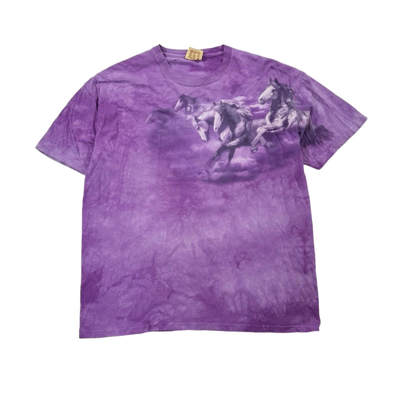 Vintage Vintage The Mountain Big Print Graphic Horses Tie Dye Size US XL / EU 56 / 4 - 1 Thumbnail