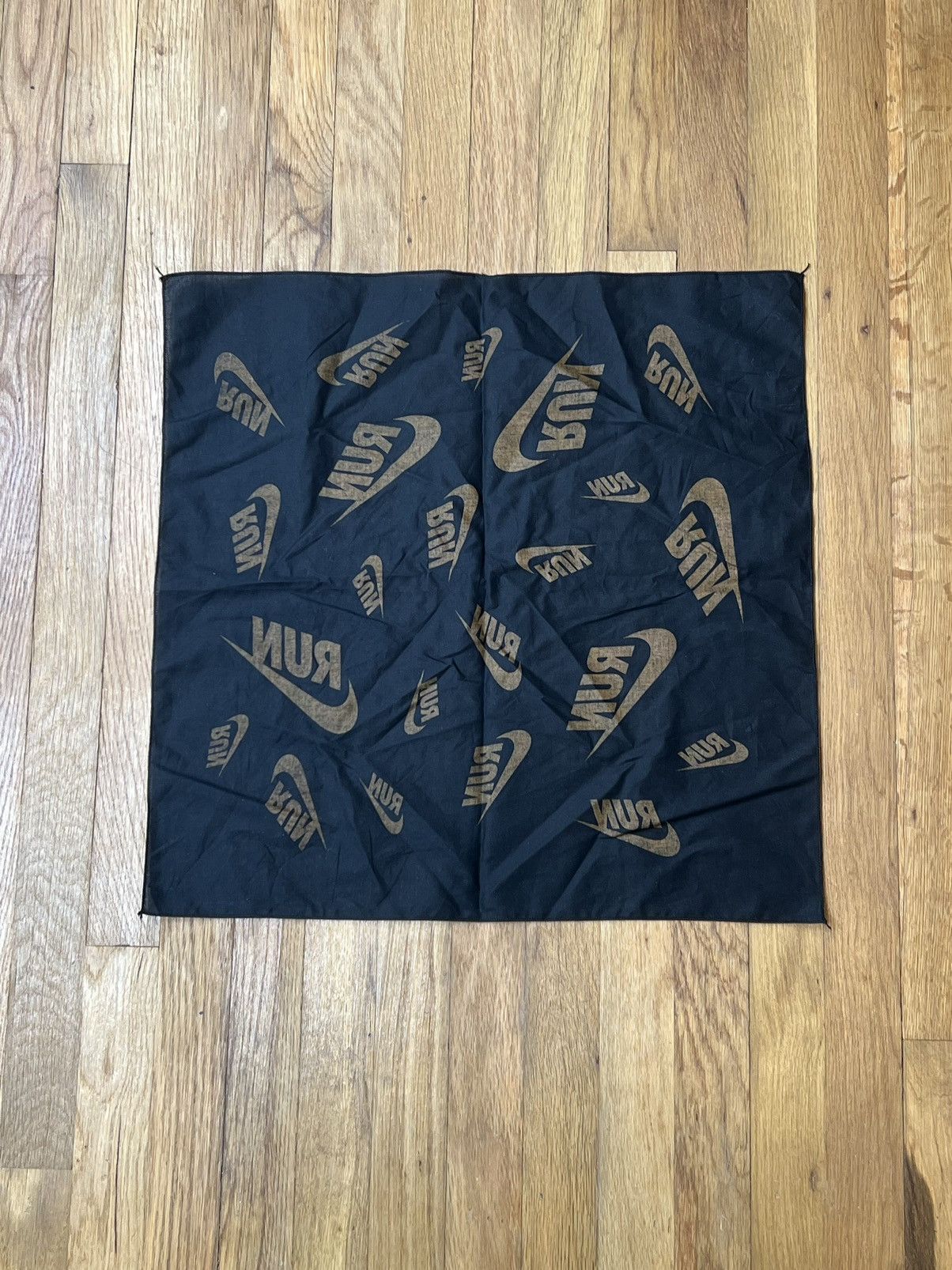 Nike Nike Run Black Bandana Orange Logo Size ONE SIZE - 2 Thumbnail
