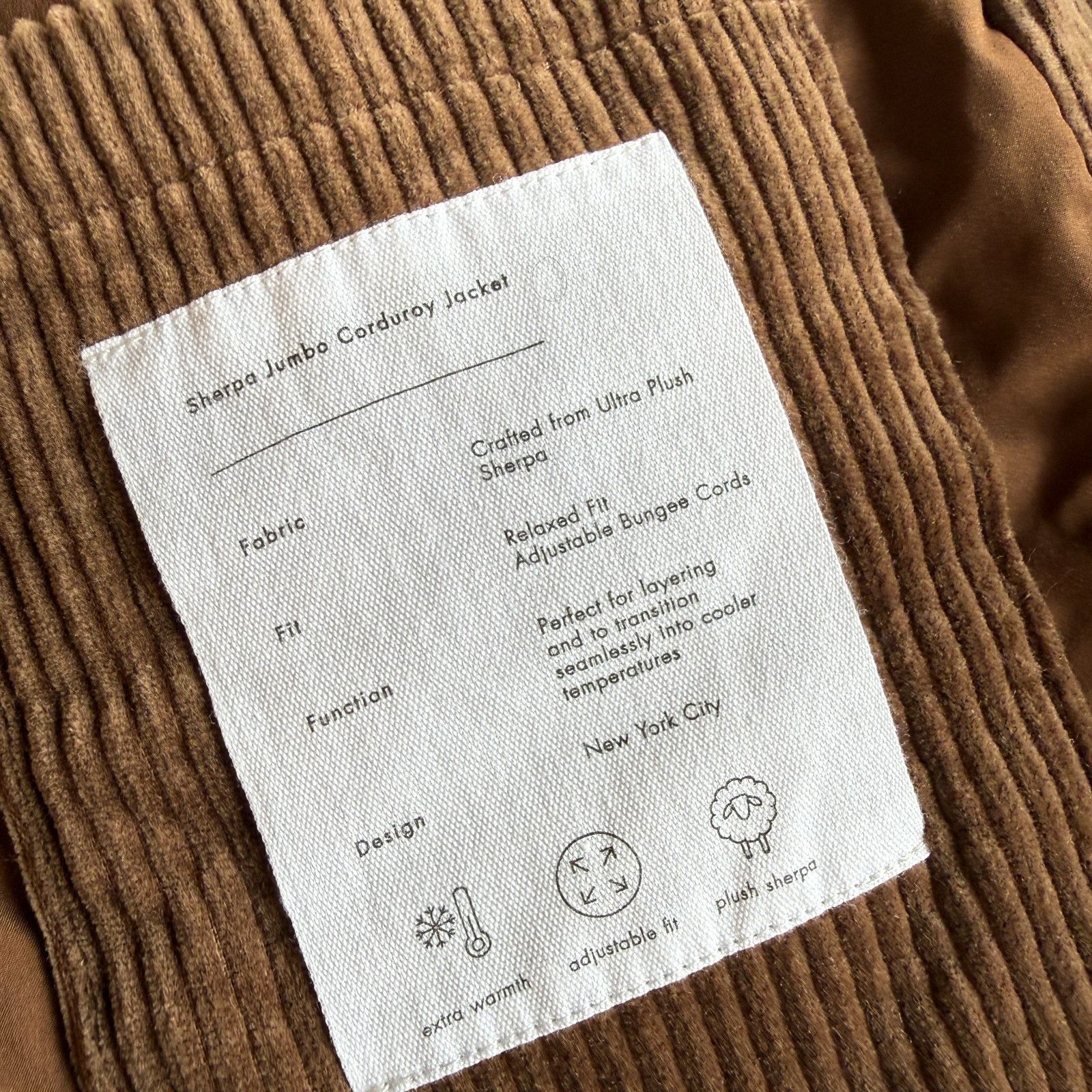 Onia ONIA Sherpa Jumbo Brown Corduroy Jacket – Men's Large Size US L / EU 52-54 / 3 - 5 Thumbnail