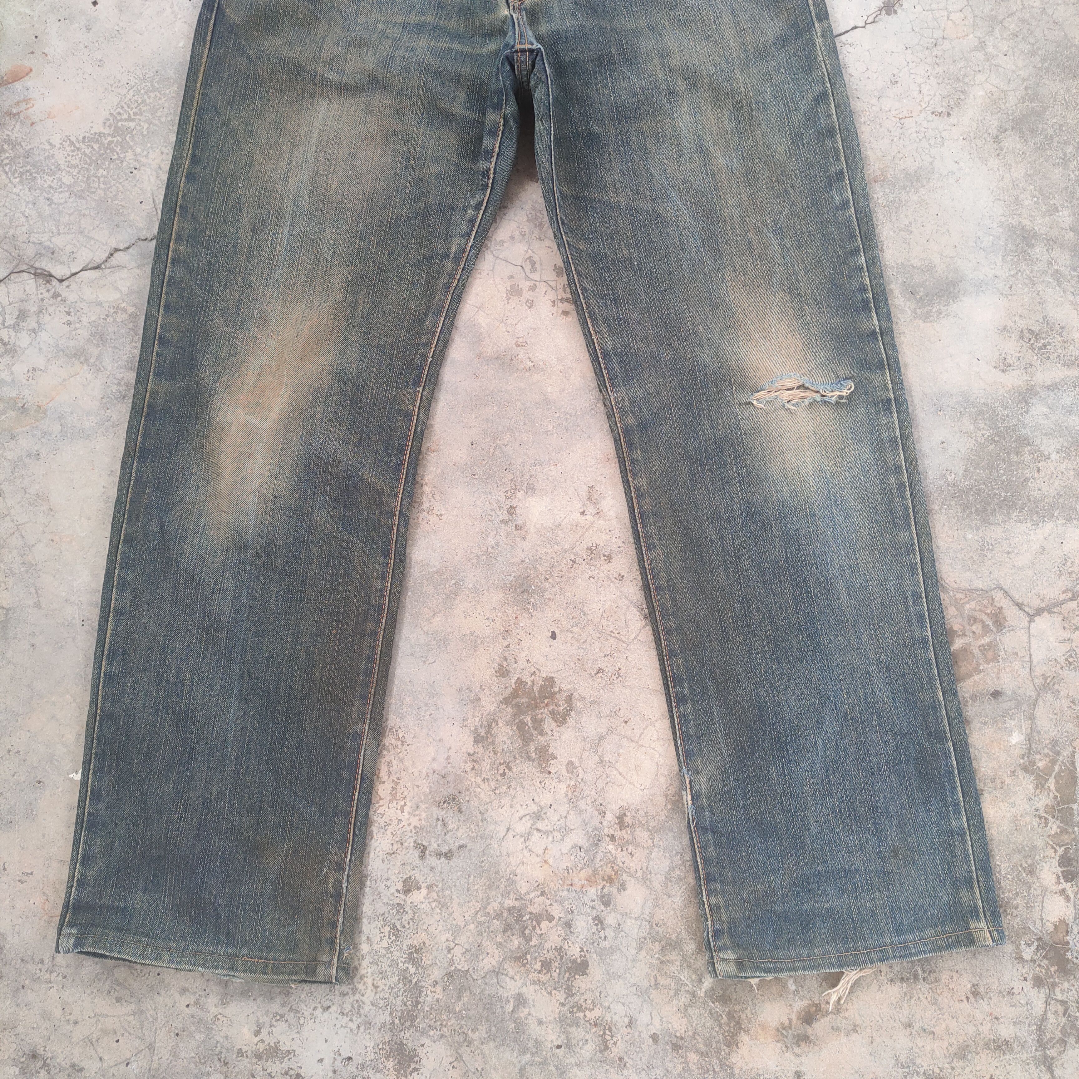 Edwin W34 VINTAGE EDWIN RUSTY DISTRESSED FADED JEANS PANTS Size US 34 / EU 50 - 5 Thumbnail