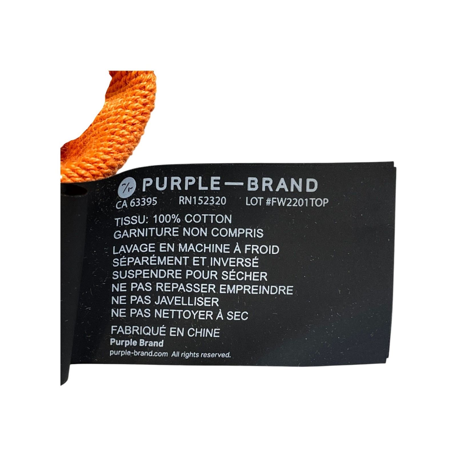 Purple Brand Purple Brand "Old English" Orange & Black Hoodie Size US M / EU 48-50 / 2 - 11 Thumbnail