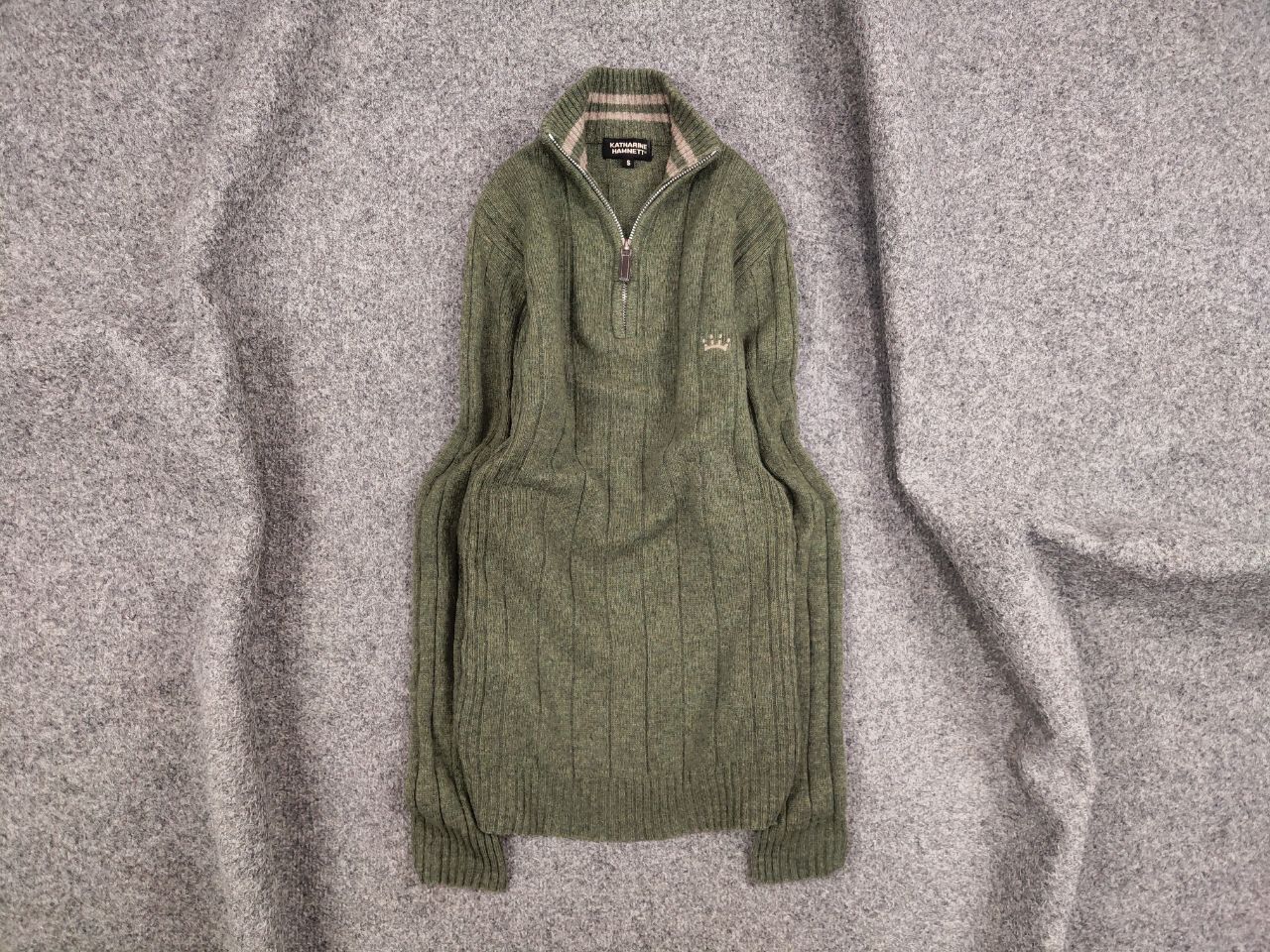 Katharine Hamnett London Vintage Katharine Hamnett Design Light Zip Wool Sweater Size US S / EU 44-46 / 1 - 1 Thumbnail