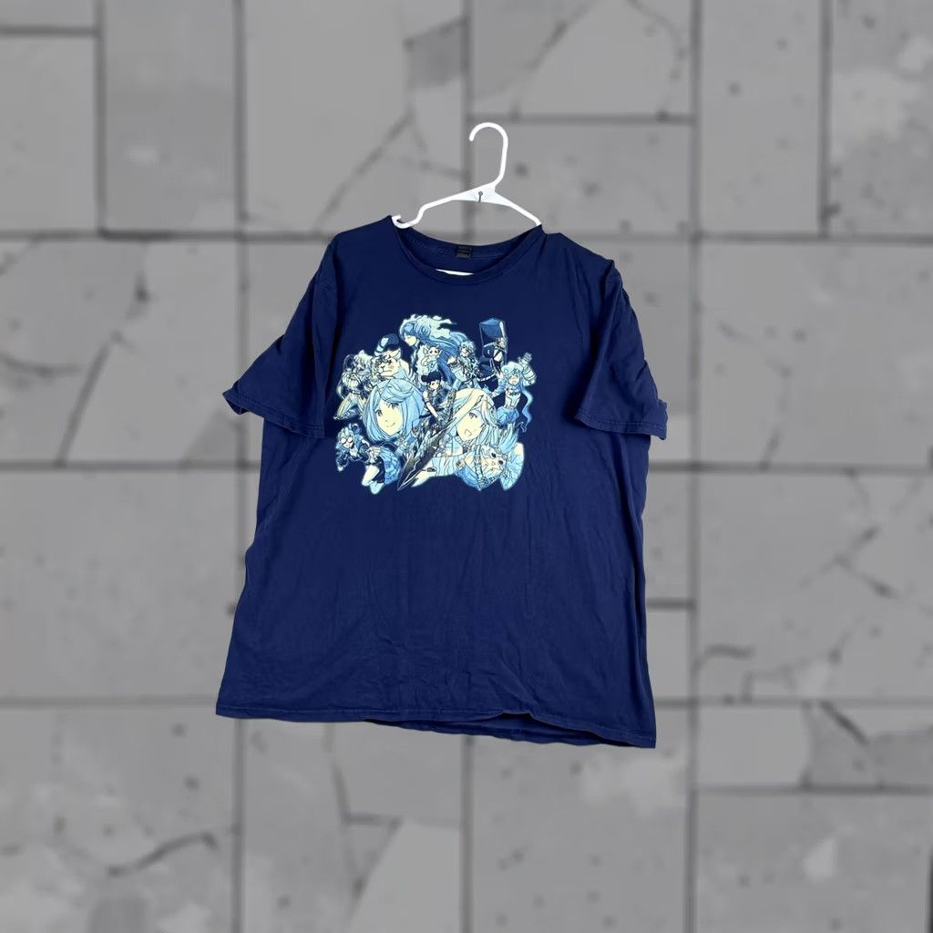 Anvil Anvil Mens Large Blue Anime Fantasy Character Graphic T-Shirt Tee Art Shirt Size US L / EU 52-54 / 3 - 1 Thumbnail