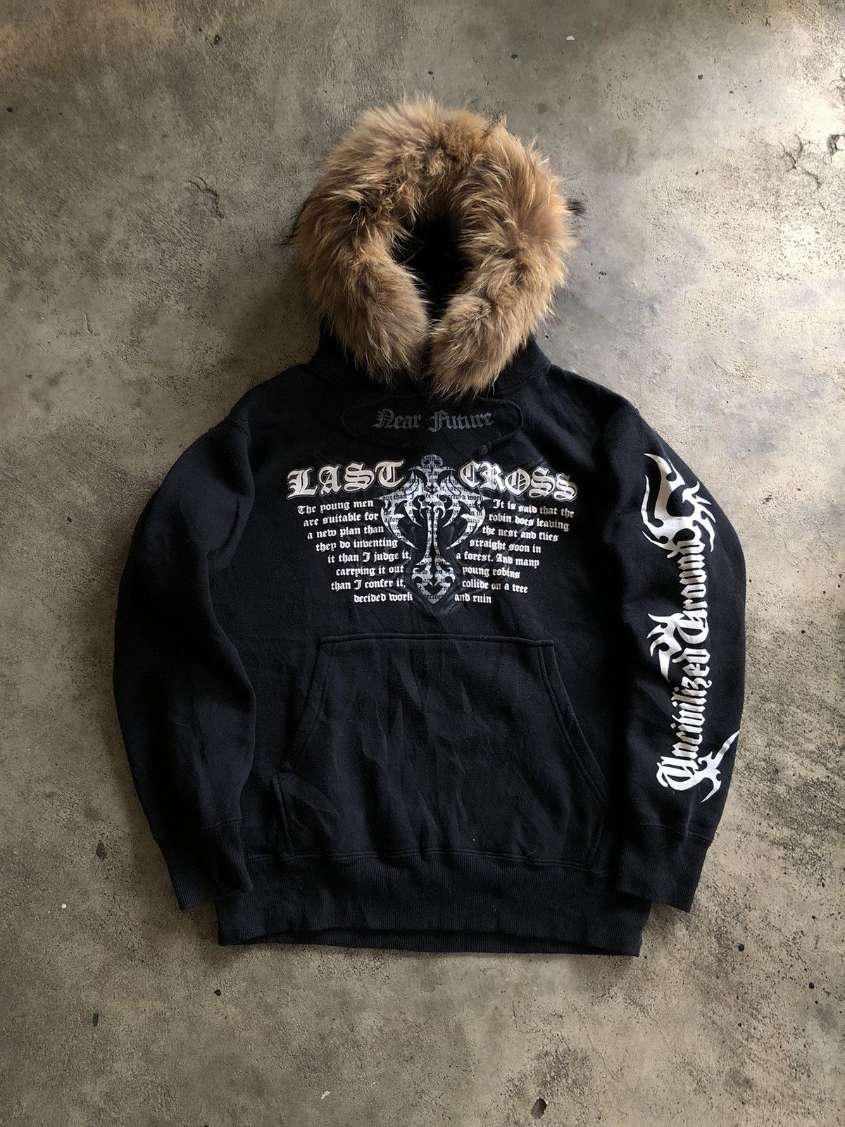 If Six Was Nine JAPANESE BEAUMERE FUR HOODIE POEM GOTHIC STYLE Size US M / EU 48-50 / 2 - 1 Thumbnail