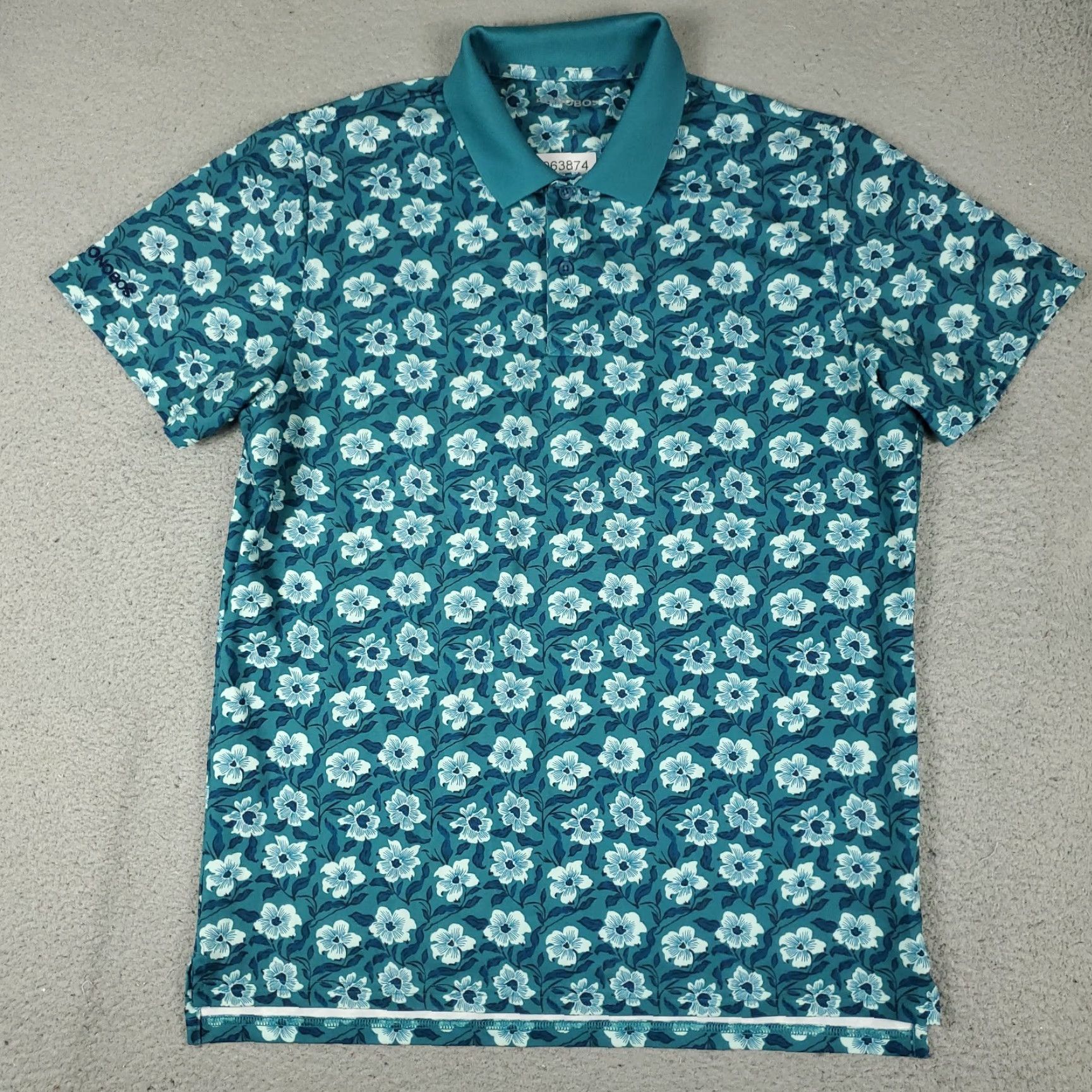 Bonobos Bonobos Polo Shirt Mens Size Large Green Floral Slim Fit Casual Short Sleeve Size US L / EU 52-54 / 3 - 2 Thumbnail