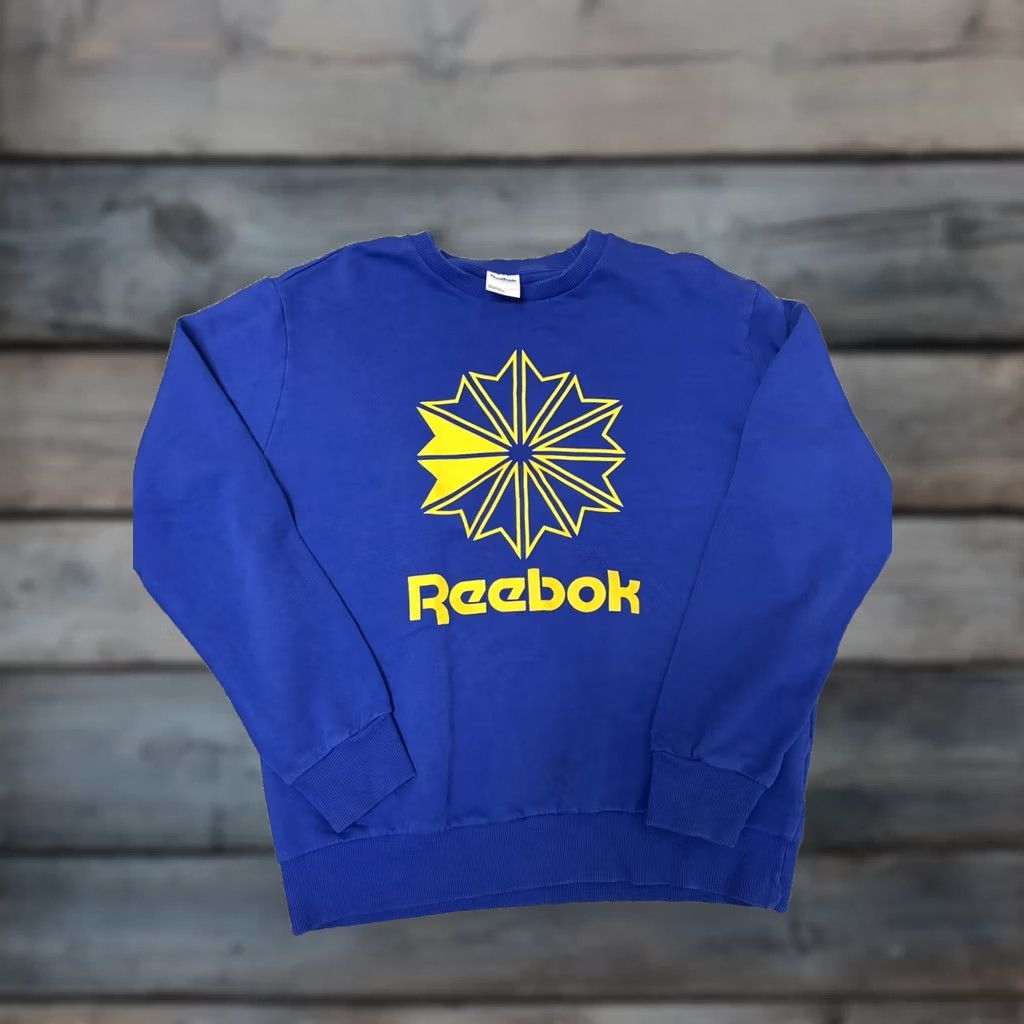 Reebok Reebok Shirt Mens L Blue Classics Big Logo Sweatshirt Size US L / EU 52-54 / 3 - 1 Thumbnail