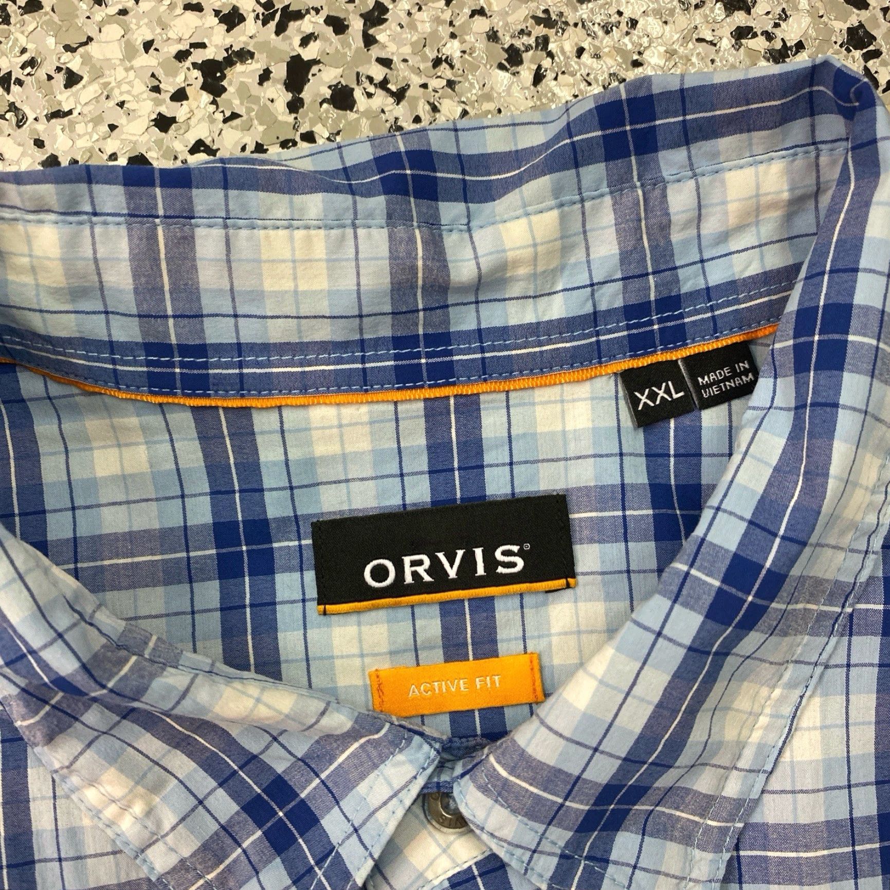 Orvis Orvis Flannel Shirt Mens XXL Multicolor Plaid Stretch Active Fit Button Up Size US XXL / EU 58 / 5 - 2 Thumbnail