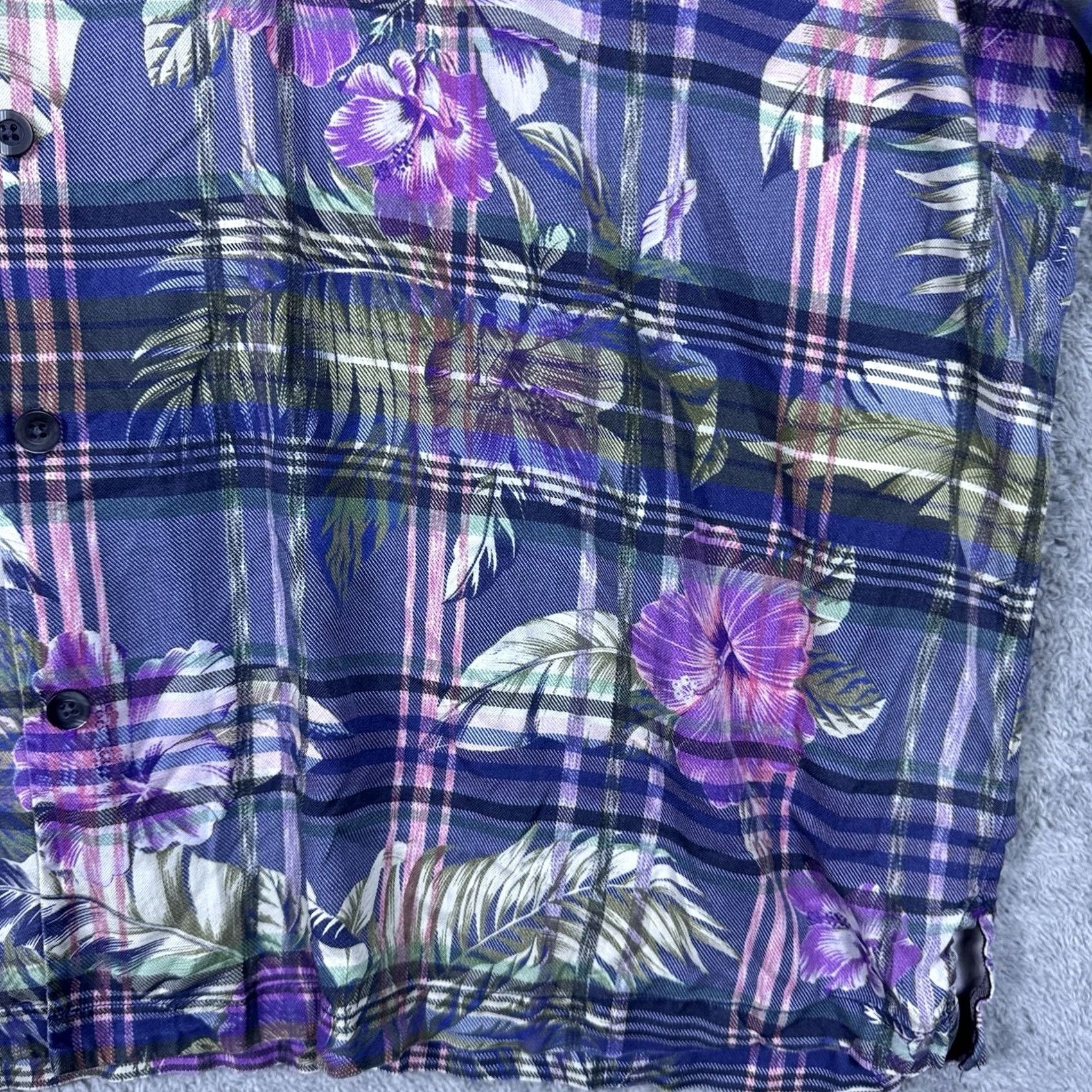 Tommy Bahama Tommy Bahama Shirt Mens 3XLB Huladays IslandZone Hawaiian 100% Silk Floral Size US XXL / EU 58 / 5 - 3 Thumbnail