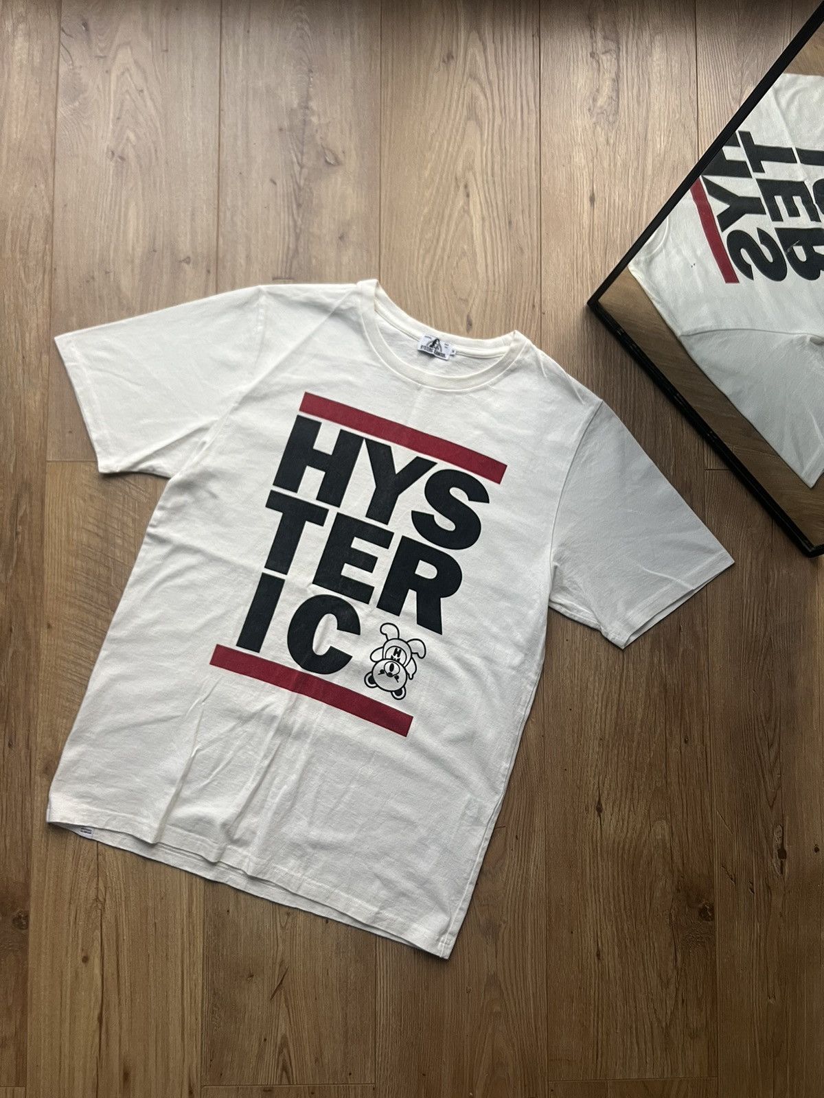HYSTERIC GLAMOUR TEDDY BEAR YOU GENIUS ME BASTARD Y2K TEE