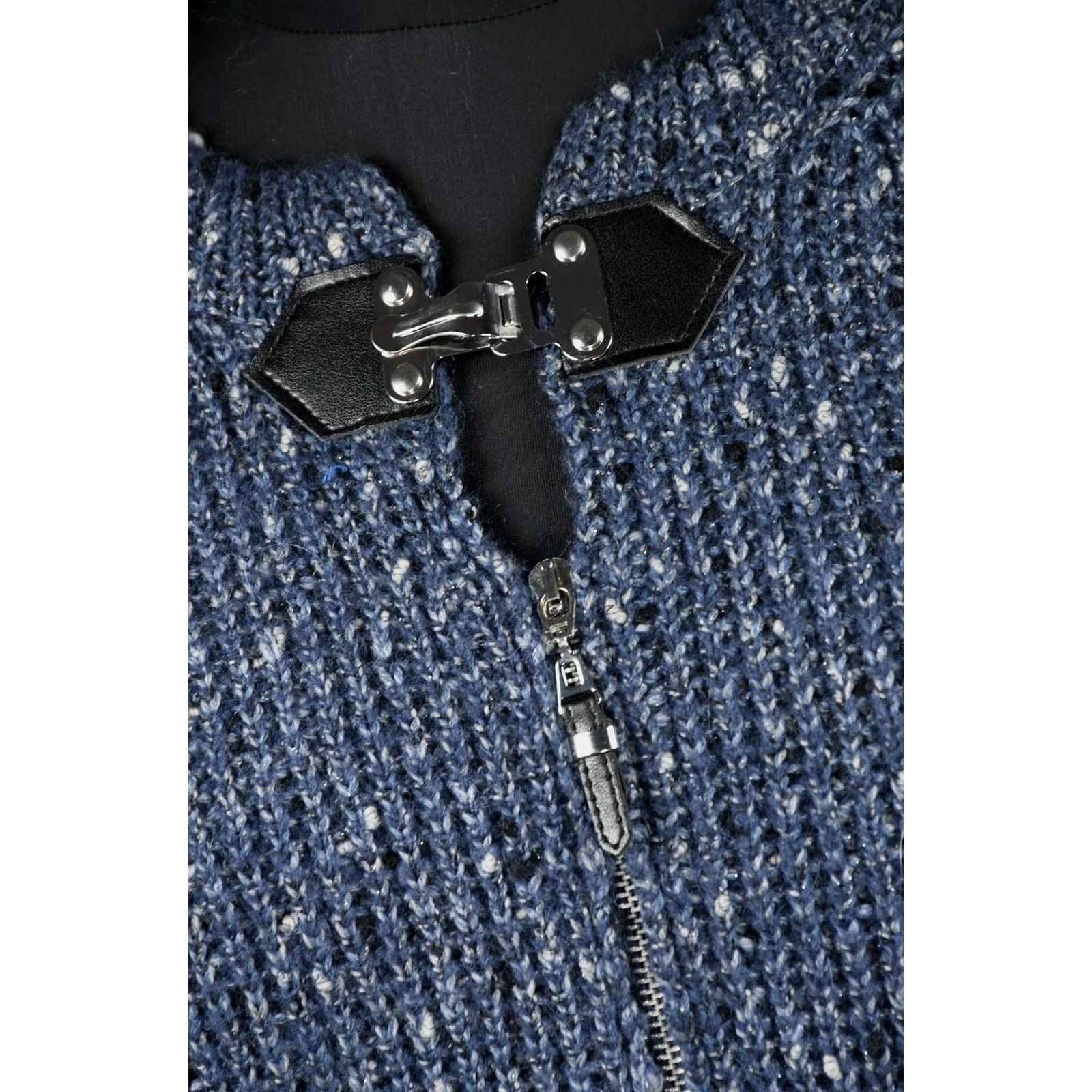 Vintage Luisa Spagnoli Cardigan Sweater Wool Blend M Blue Women Clothing Vintage No Size M / US 6-8 / IT 42-44 - 3 Thumbnail