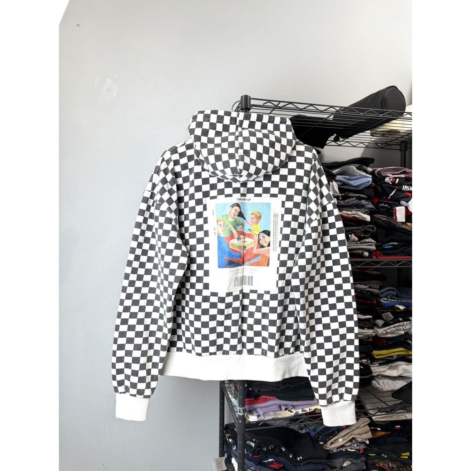 CHILDS Vintage Childish Checkered Embroidered Logo Hoodie Size US M / EU 48-50 / 2 - 1 Thumbnail
