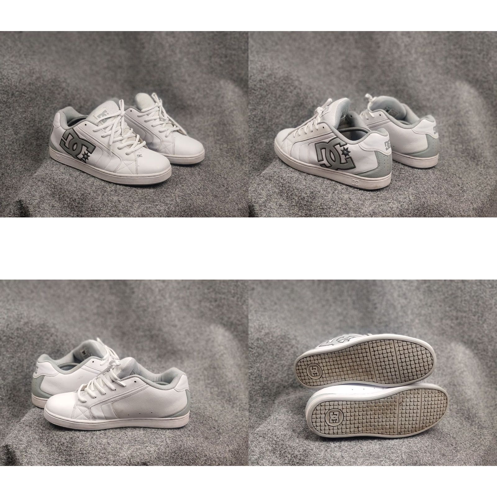 Logo 7 DC Court Graffik Logo Oversized Sneakers - White Leather - Vintage Y2K - DC scarpe Net - Men’s US 13 / UK 12 / EU 47 - Casual Skateboarding Shoe Size US 13 / EU 46 - 9 Thumbnail