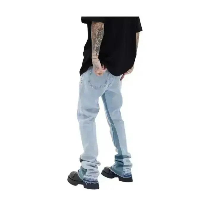 Japanese Brand Blue Stacked Denim Jeans Size US 30 / EU 46 - 4 Thumbnail