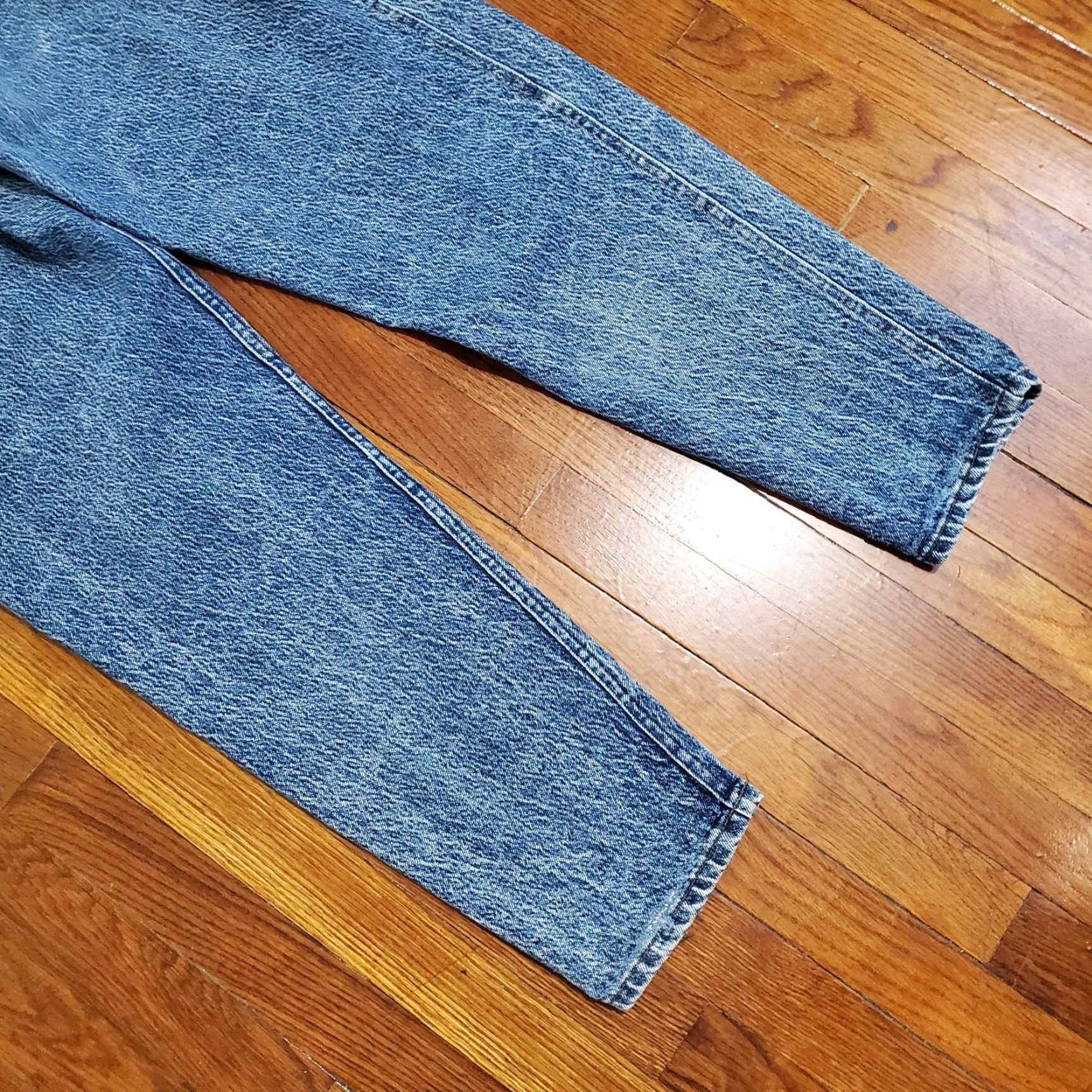 Lee VINTAGE Lee Denim Jeans Womens 12 M Acid Wash High Rise Tapered 90s Bare Back Size 34" / US 12 / IT 48 - 2 Thumbnail