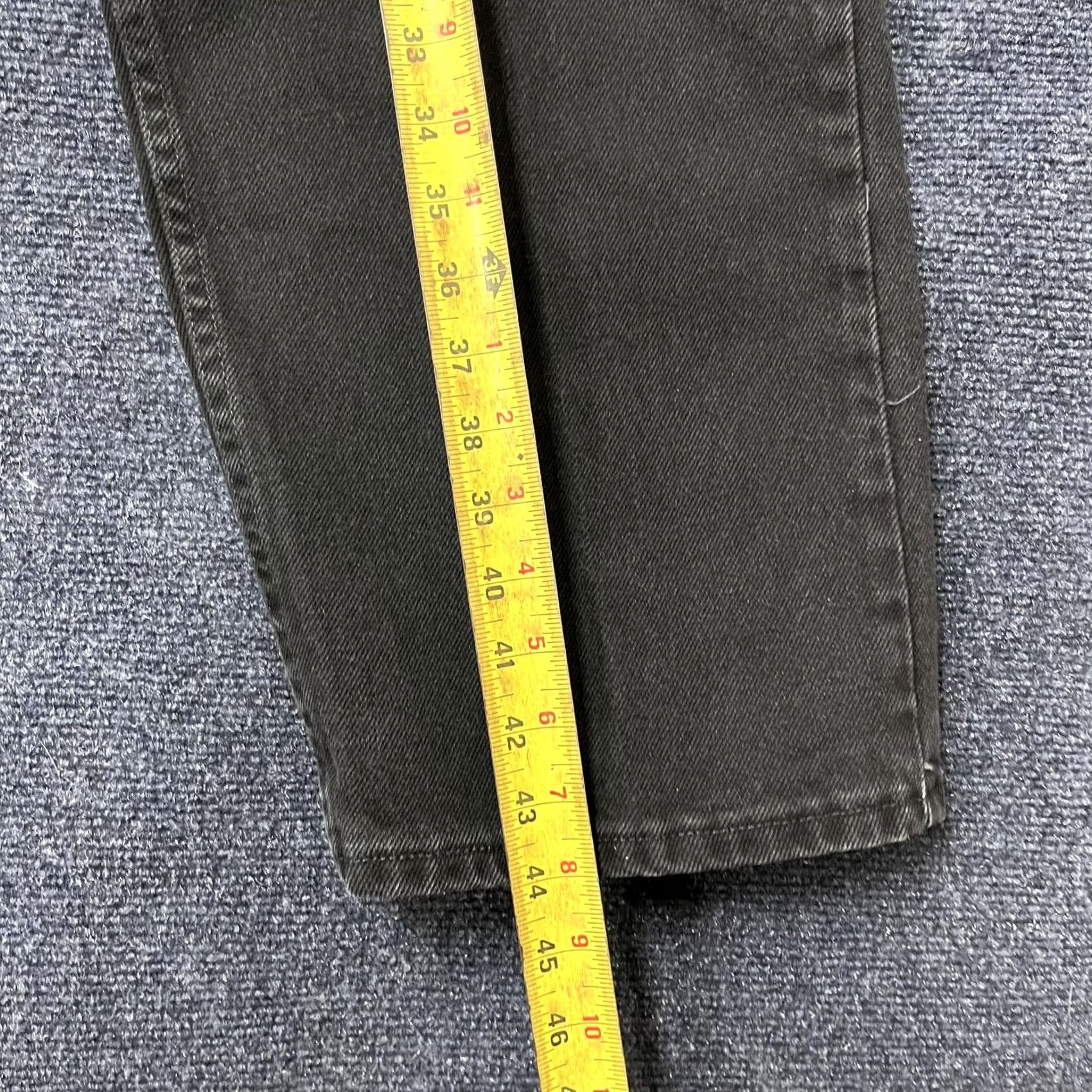 Wrangler Wrangler Jeans Mens 42x30 Charcoal Gray Denim Relaxed Straight Leg Casual Pants Size US 42 / EU 58 - 7 Thumbnail
