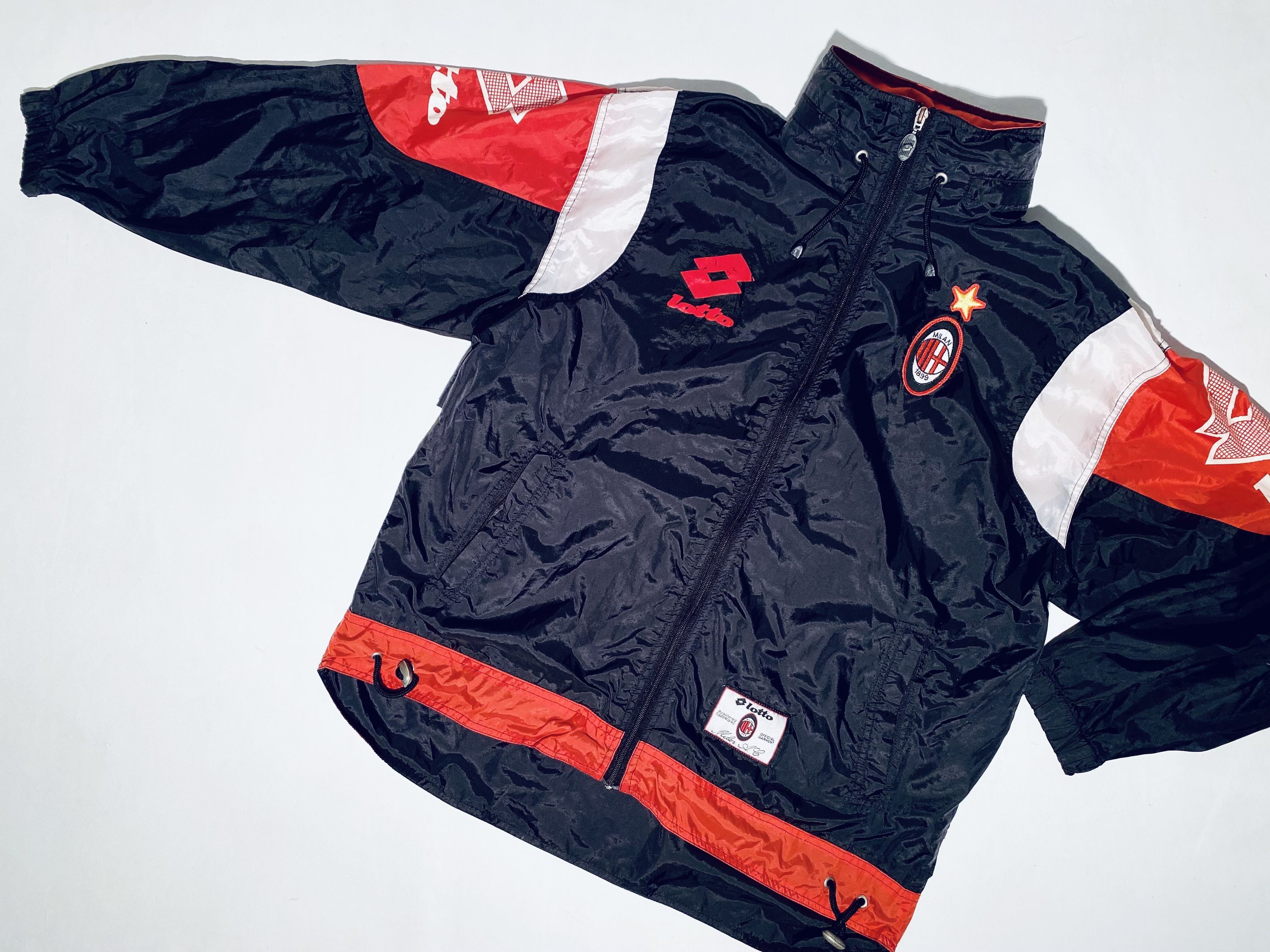 Lotto Sport AC Milan Football Training Jacket 1995 - 1996 Size US M / EU 48-50 / 2 - 4 Thumbnail