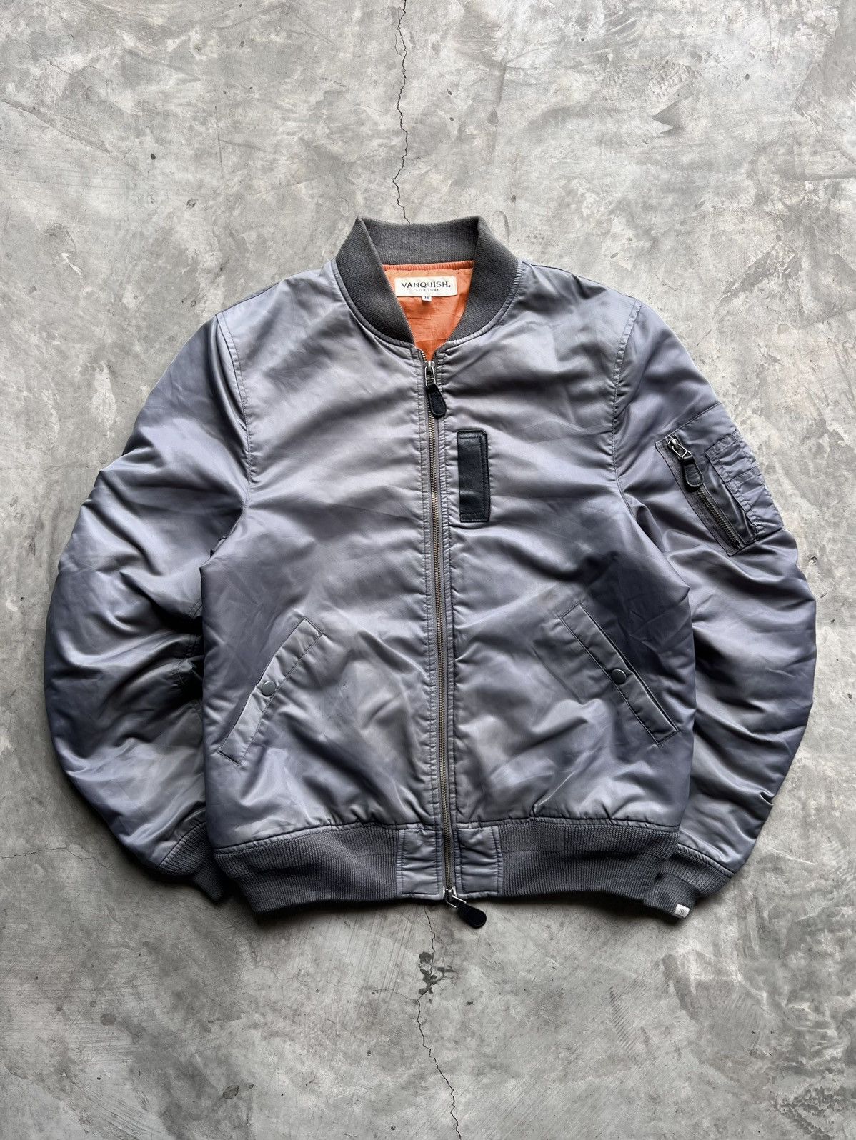 Japanese Brand Vanquish Tokyo Japan Flight Master Bomber Jacket Size US S / EU 44-46 / 1 - 4 Thumbnail