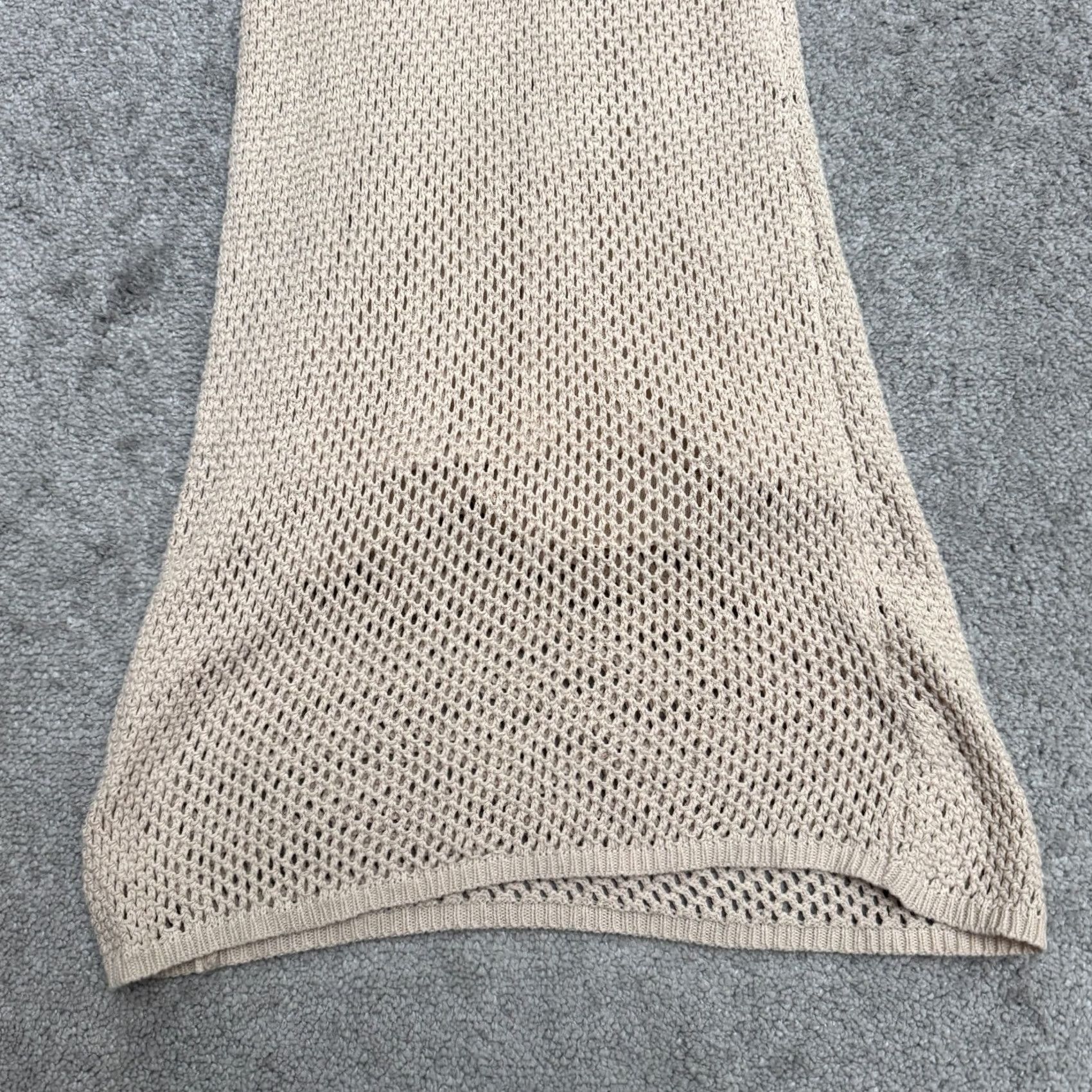 Z Supply Z Supply Ibiza Crochet Maxi Dress Womens Small Beige Beachwear Cover Up Cotton Size S / US 4 / IT 40 - 4 Thumbnail