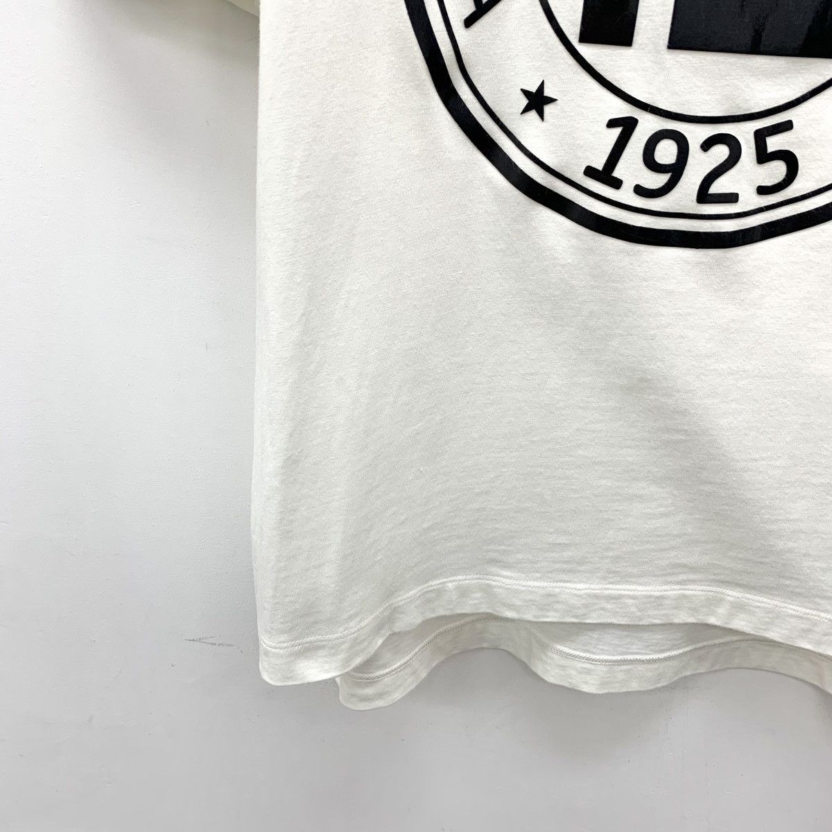 Fendi Fendi White Double F Printed Short Sleeve T-shirt K26WX Size L / US 10 / IT 46 - 4 Thumbnail
