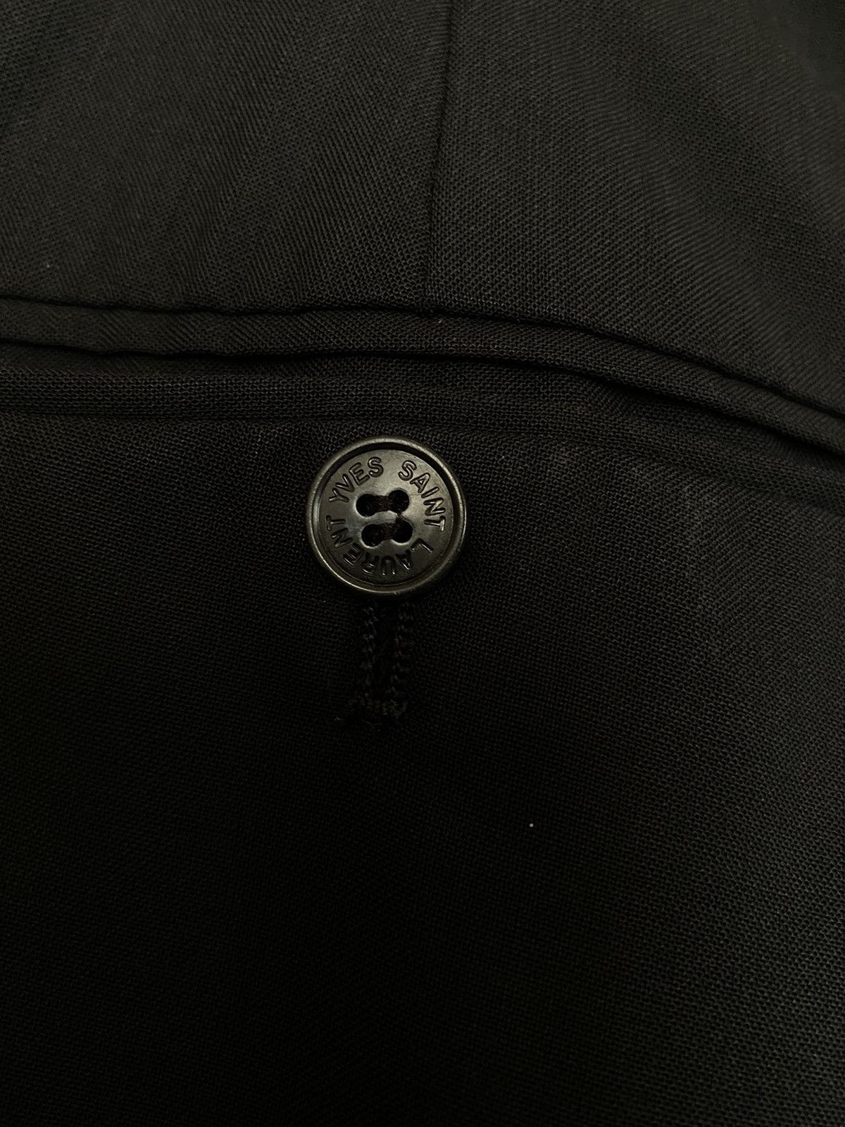 Yves Saint Laurent YVES SAINT LAURENT YSL Men Black Formal Trousers Pants Size US 37 - 10 Thumbnail