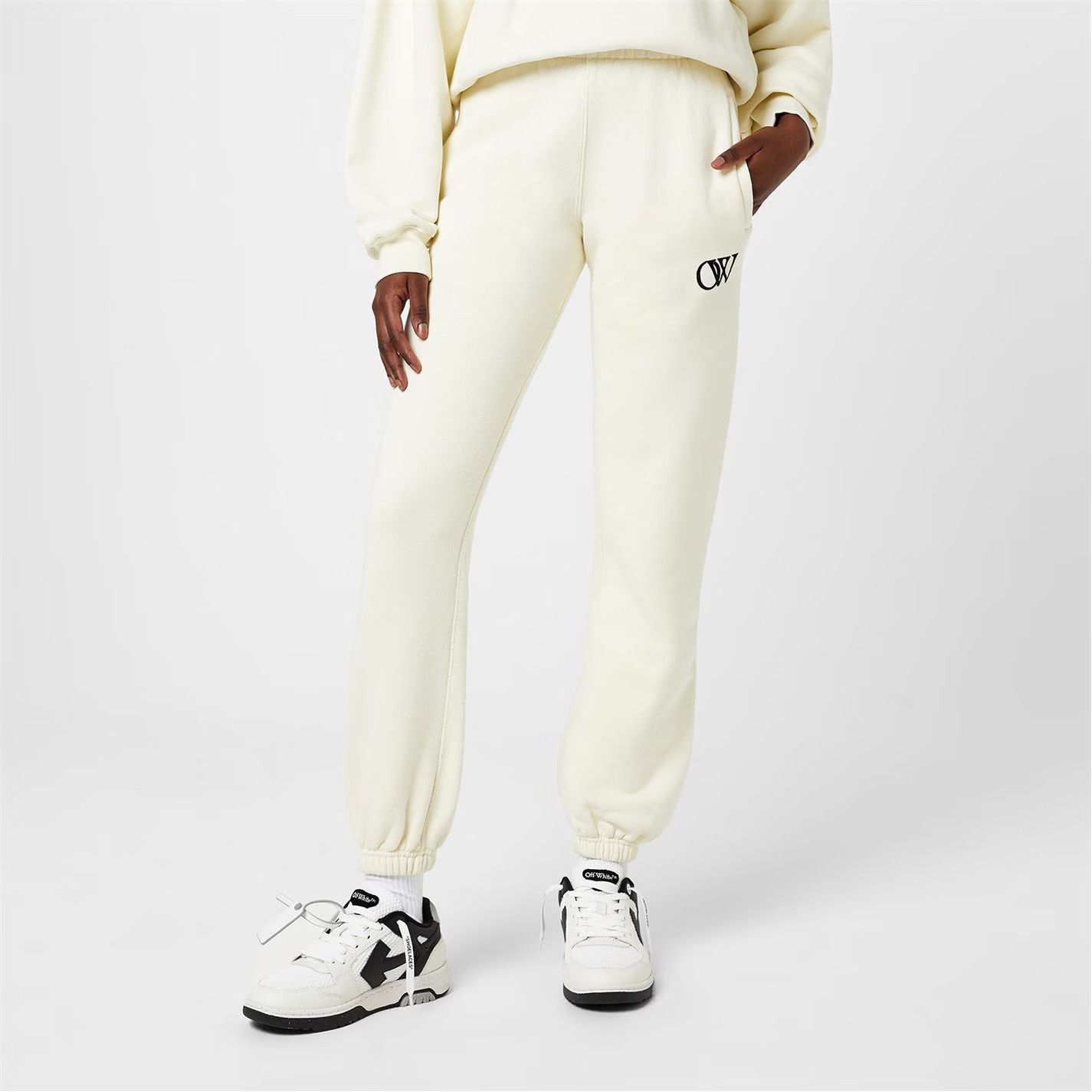 Off-White o1g2r1mq1224 Sweatpant in Off White Size 31" - 3 Thumbnail