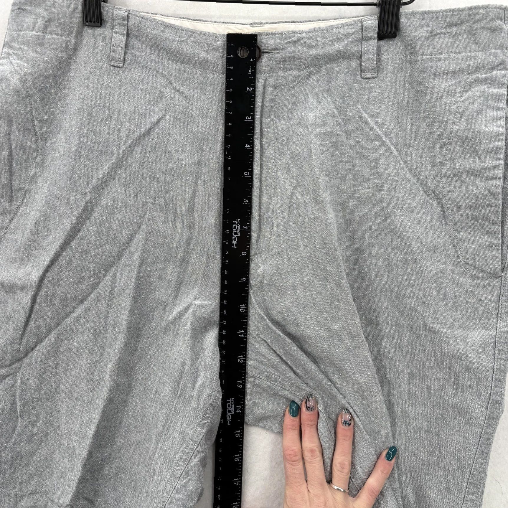 J.Crew J.Crew Shorts Mens 36 Gray Linen Cotton Chino Flat Front Casual Preppy Summer Shirt Mens Regular Waist 36 Gray Chino Casual Summer Mens Size US 36 / EU 52 - 7 Thumbnail