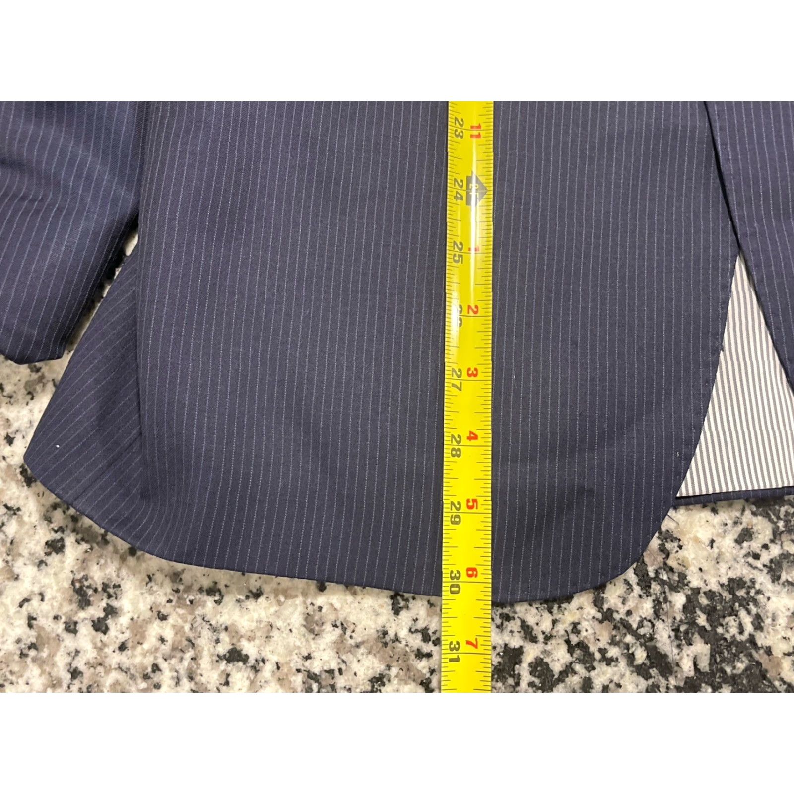 VINTAGE Todd Snyder Suit Jacket Men Regular Fits Wool Blue Pinstripes 40R
