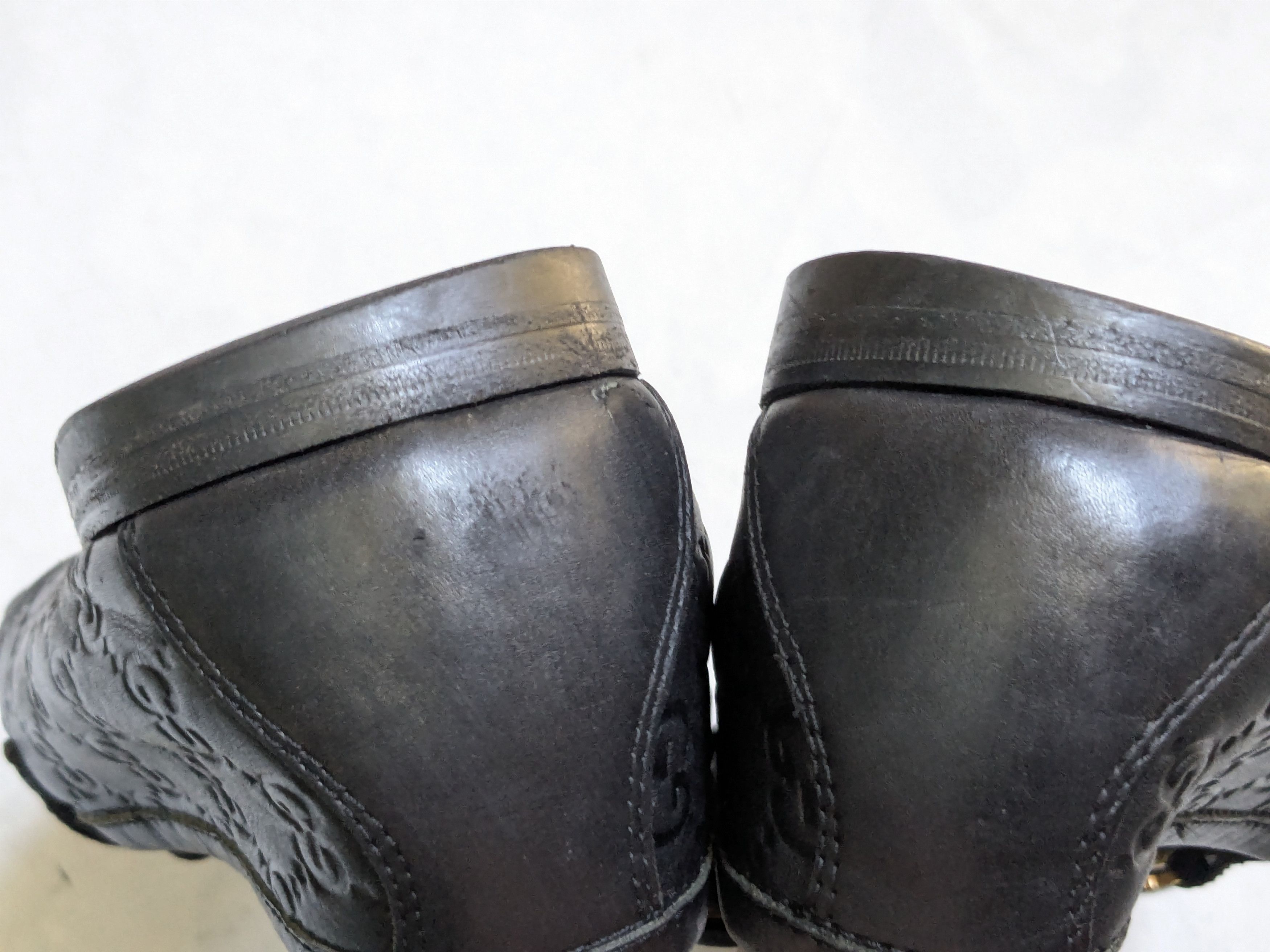 Gucci Gucci Horsebit Loafers Black 12 Leather Monogram Logo GG Size US 12 / EU 45 - 13 Thumbnail