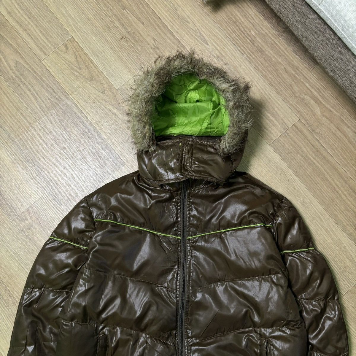Hysteric Glamour × If Six Was Nine × Le Grande Bleu (L.G.B.) Work zapatear fur jacket down puffer ifsixwasnine lgb style Size US L / EU 52-54 / 3 - 6 Thumbnail