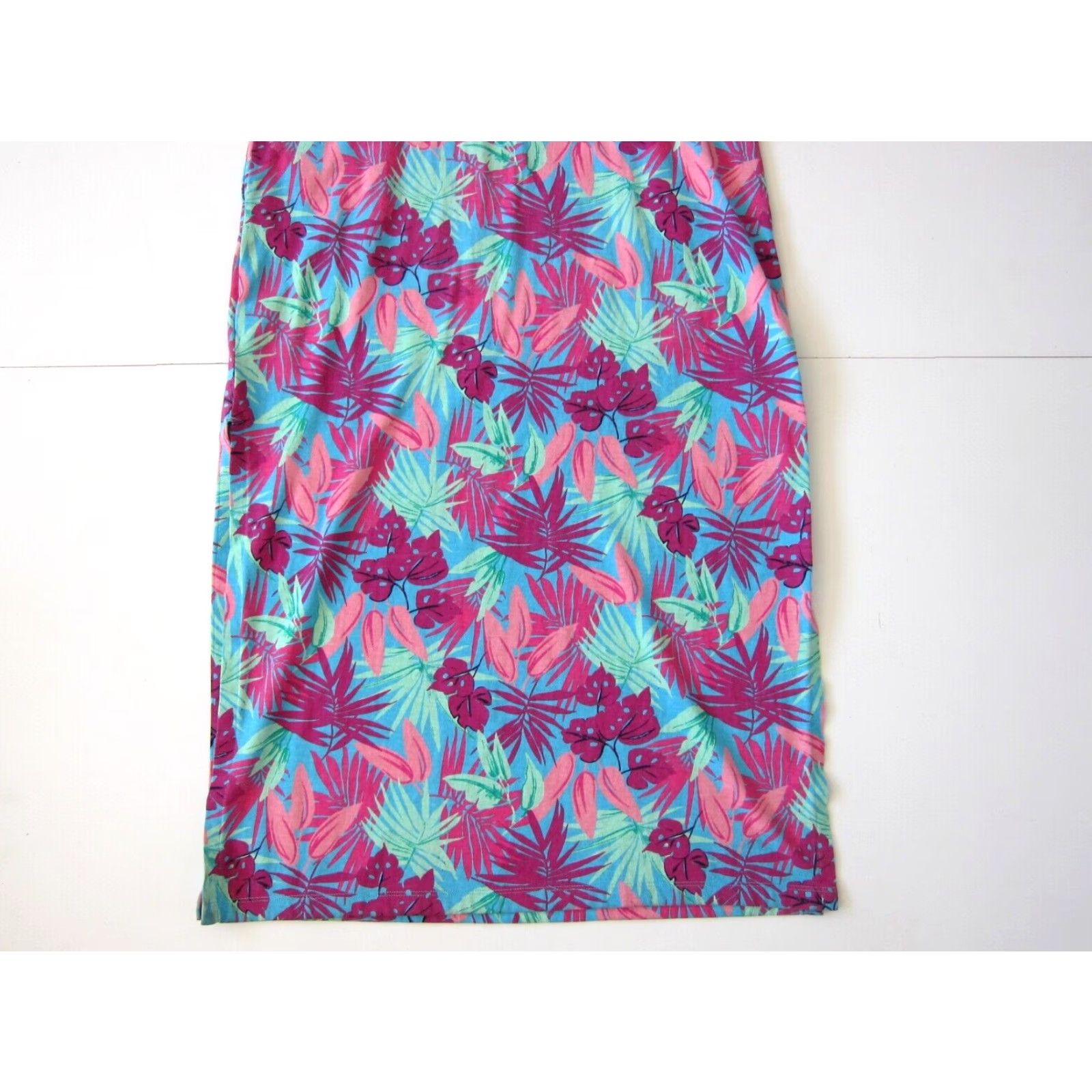 Lands' End Lands' End 100% Cotton Pink Blue Green Floral Pocket Long Maxi Tank Dress XS Women Sleeveless Round Neck Floral Maxi Dress 2-4 XS Size XS / US 0-2 / IT 36-38 - 7 Thumbnail