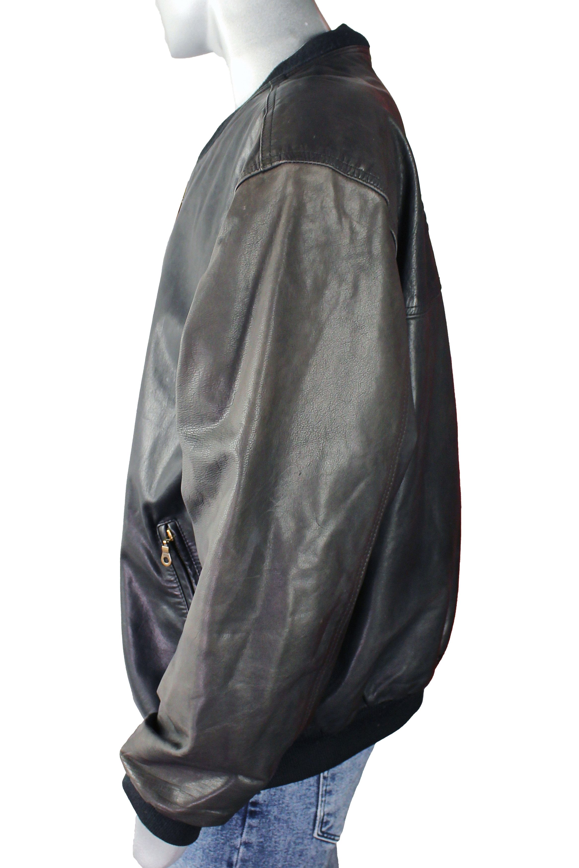 Puma Vintage 80s Puma Leather Bomber Jacket XL Size US XL / EU 56 / 4 - 5 Thumbnail
