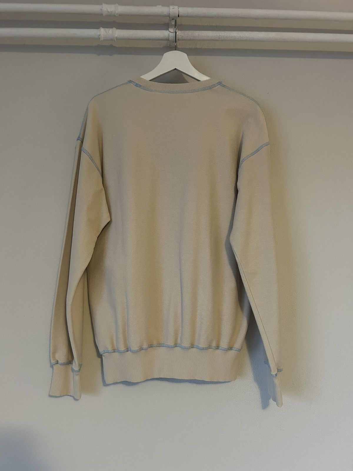 JW Anderson JW Anderson Beige Contrast Stitch Logo Sweatshirt - Size S Size US S / EU 44-46 / 1 - 2 Thumbnail