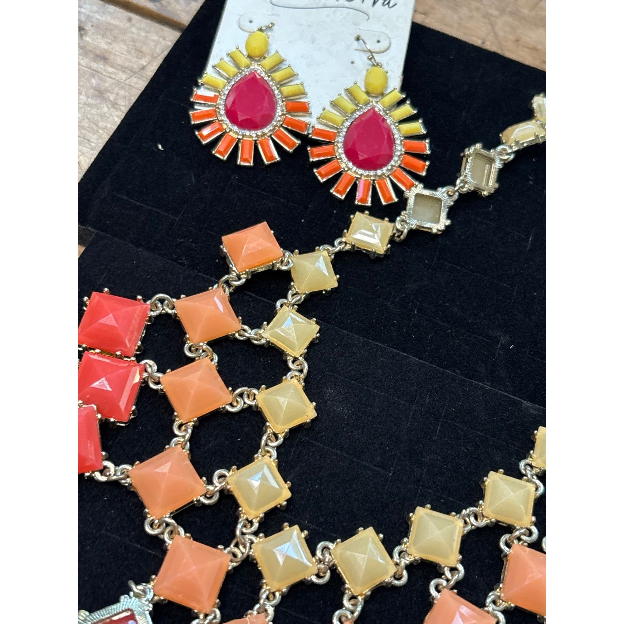 Other Bold Statement Necklace jewelery lot & Earring Set Multicolo Size ONE SIZE - 6 Thumbnail