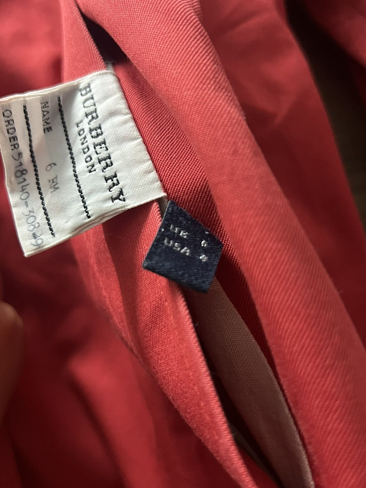 Burberry London Sten Collar Coat Nova Check Red